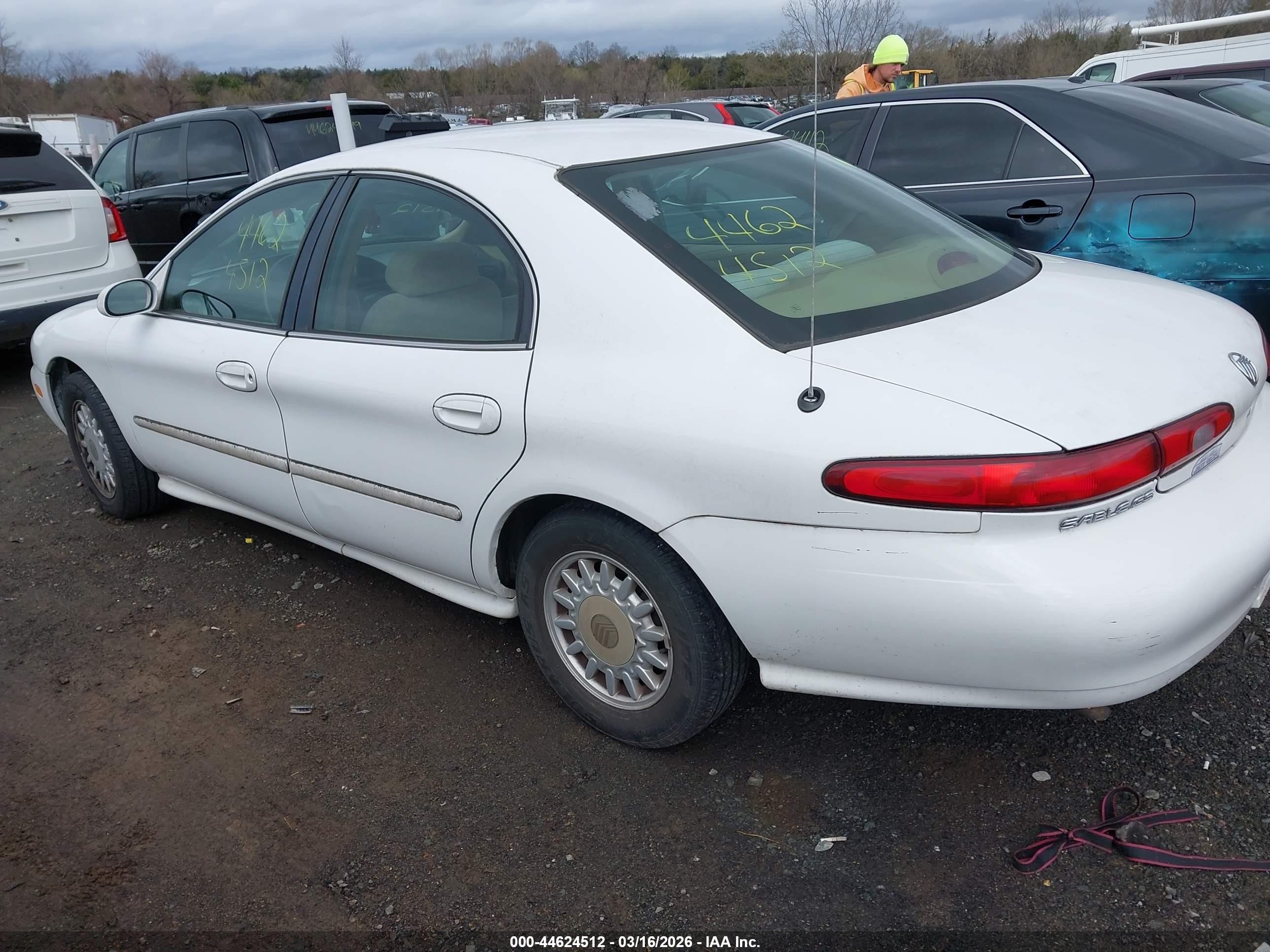 1997 Mercury Sable Gs White vin: 1MELM50U5VA650735
