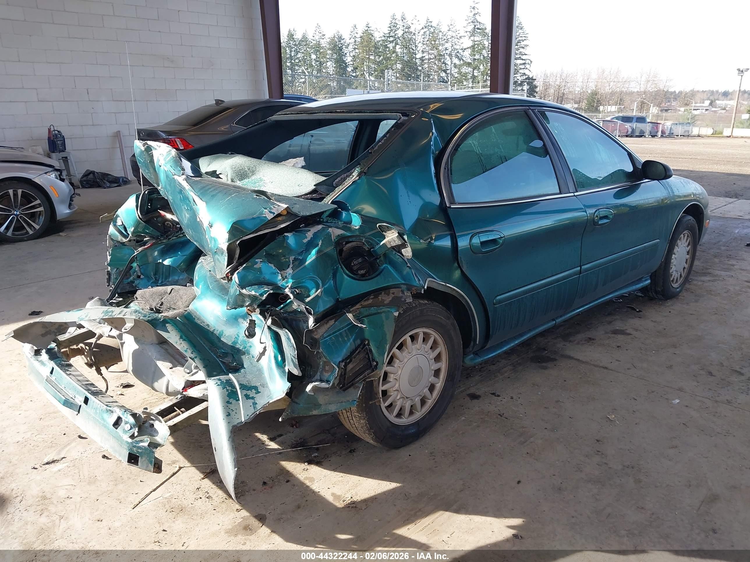 1997 Mercury Sable Gs Green vin: 1MELM50U6VG640258