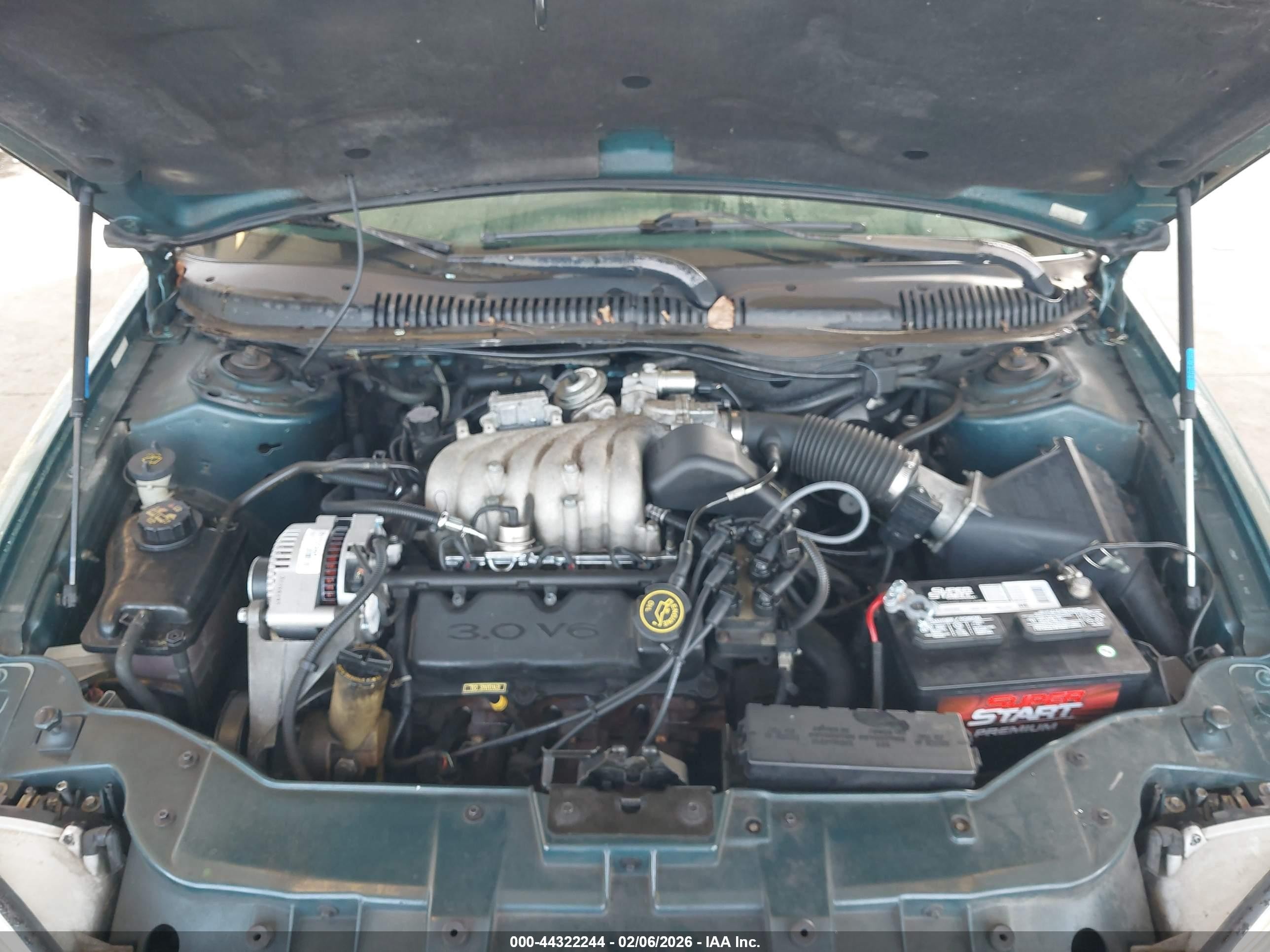 1997 Mercury Sable Gs Green vin: 1MELM50U6VG640258