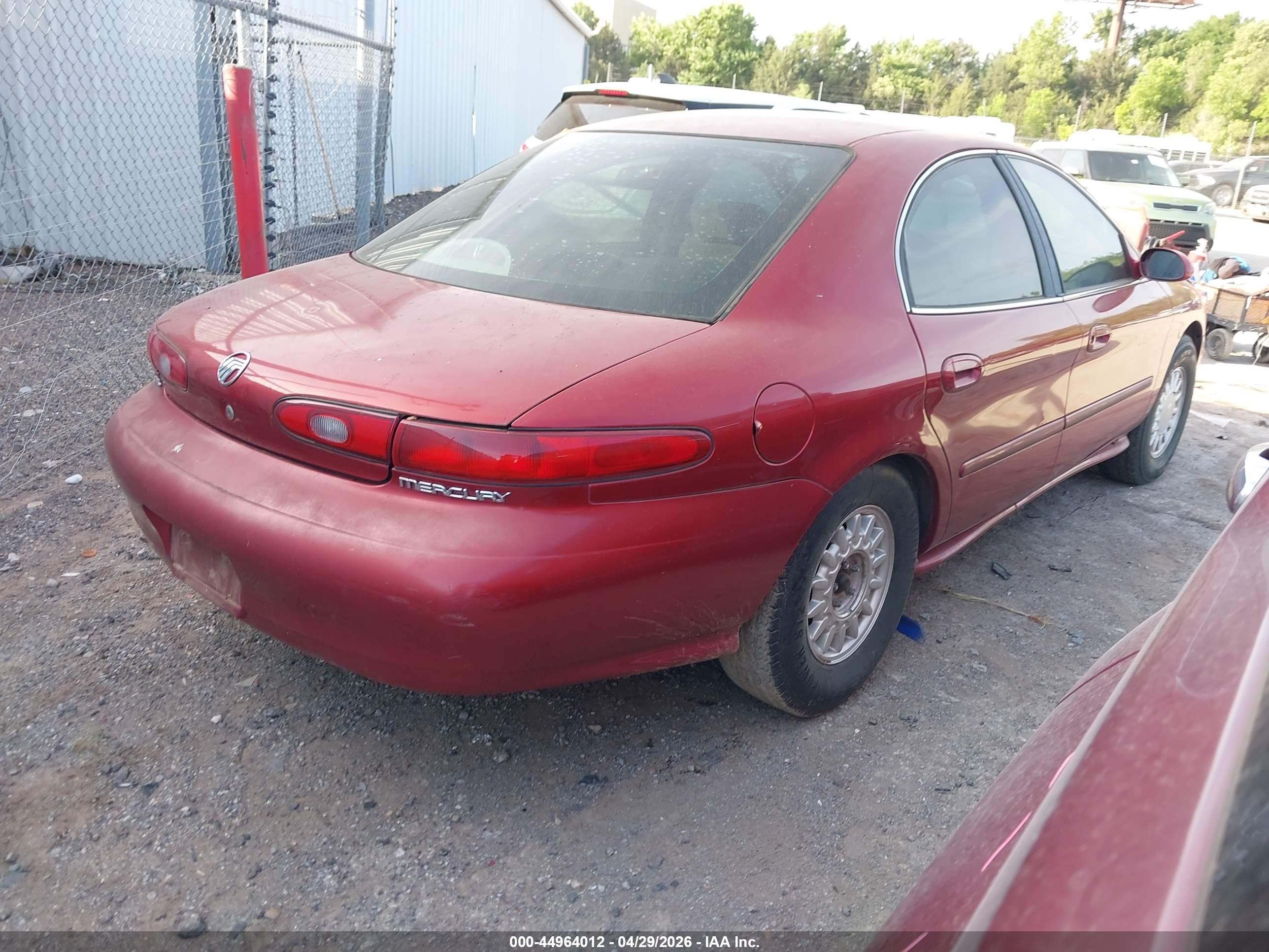 1997 Mercury Sable Gs Red vin: 1MELM50U7VA653068