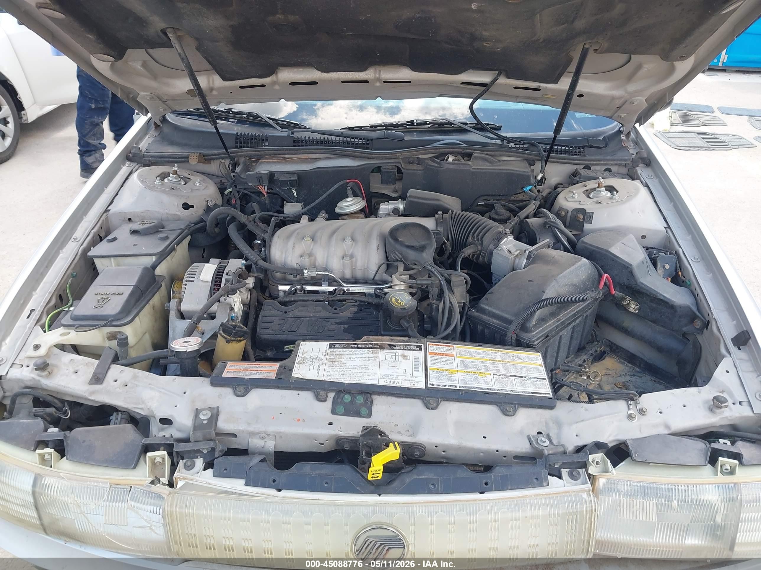 1995 Mercury Sable Gs Silver vin: 1MELM50U8SG658482
