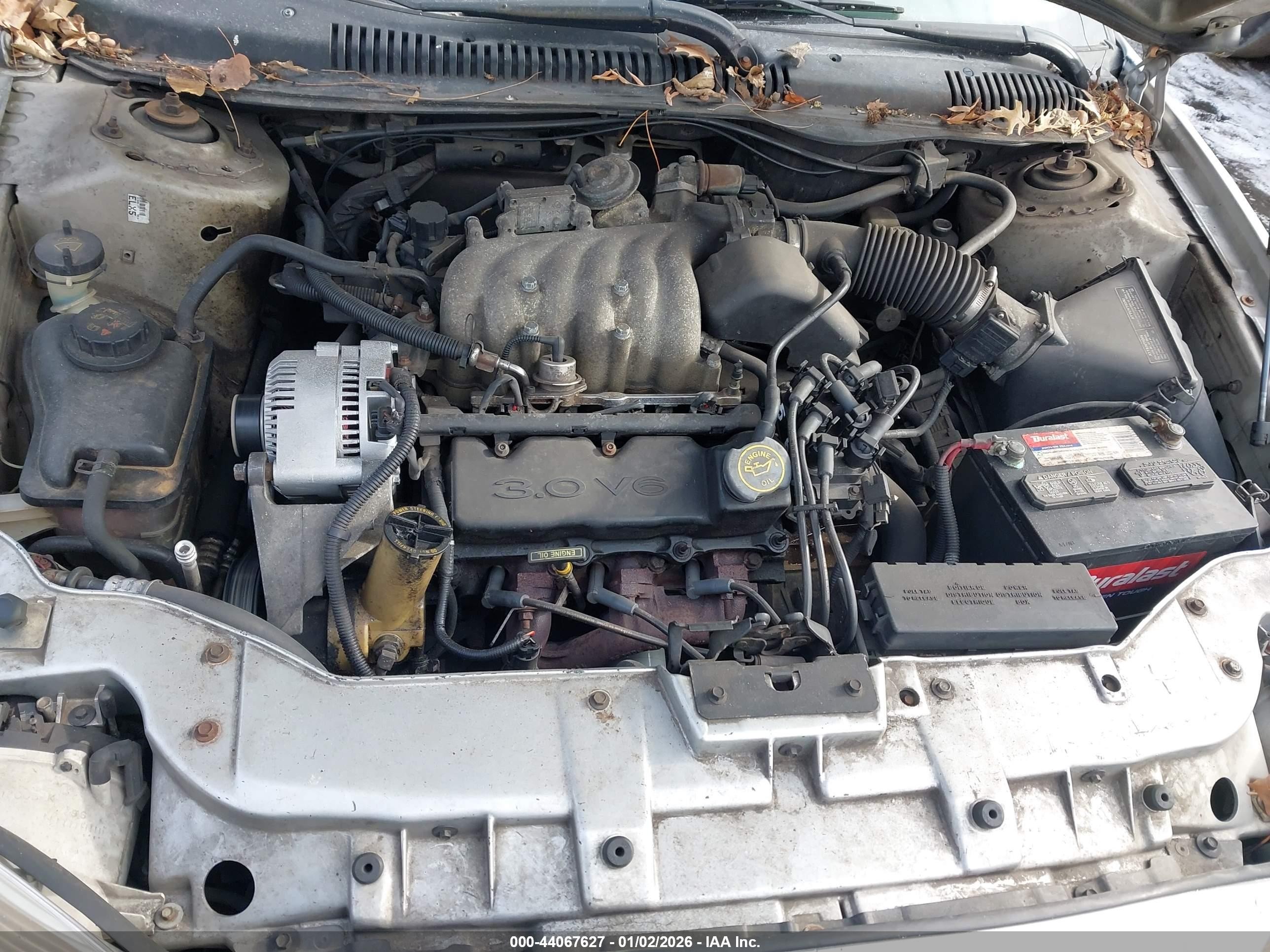 1996 Mercury Sable Gs Silver vin: 1MELM50U9TA662660