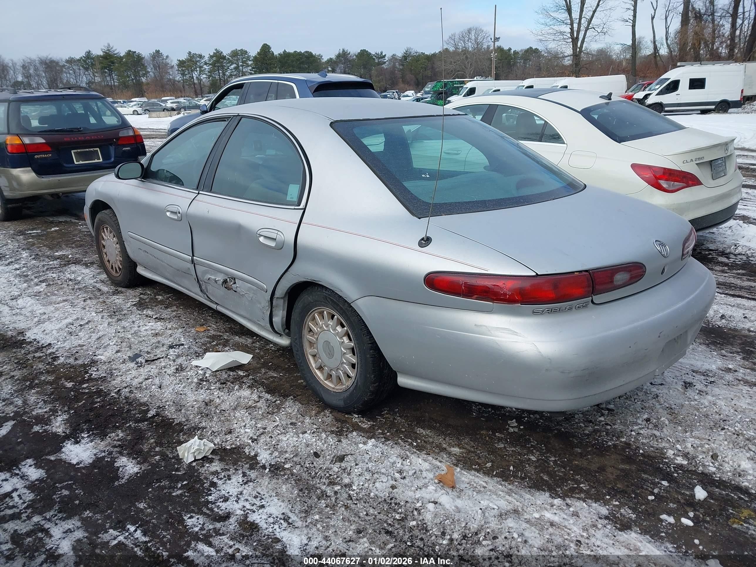 1996 Mercury Sable Gs Silver vin: 1MELM50U9TA662660