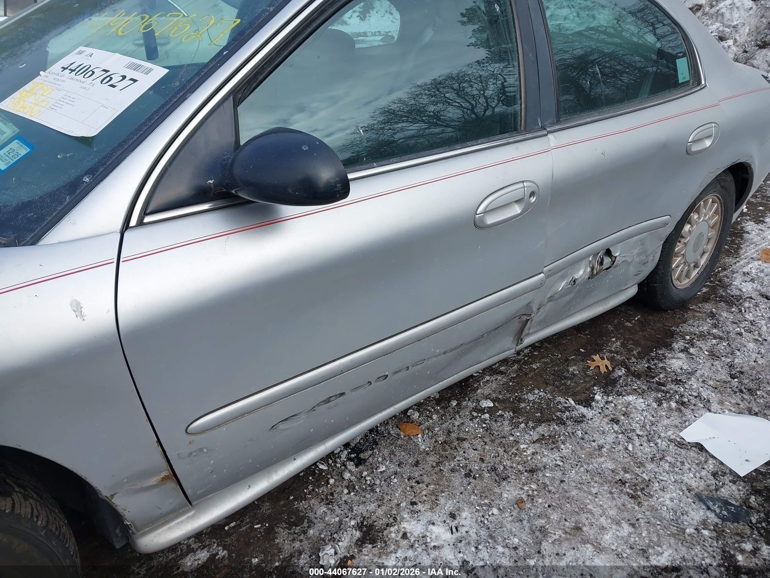1996 Mercury Sable Gs Silver vin: 1MELM50U9TA662660