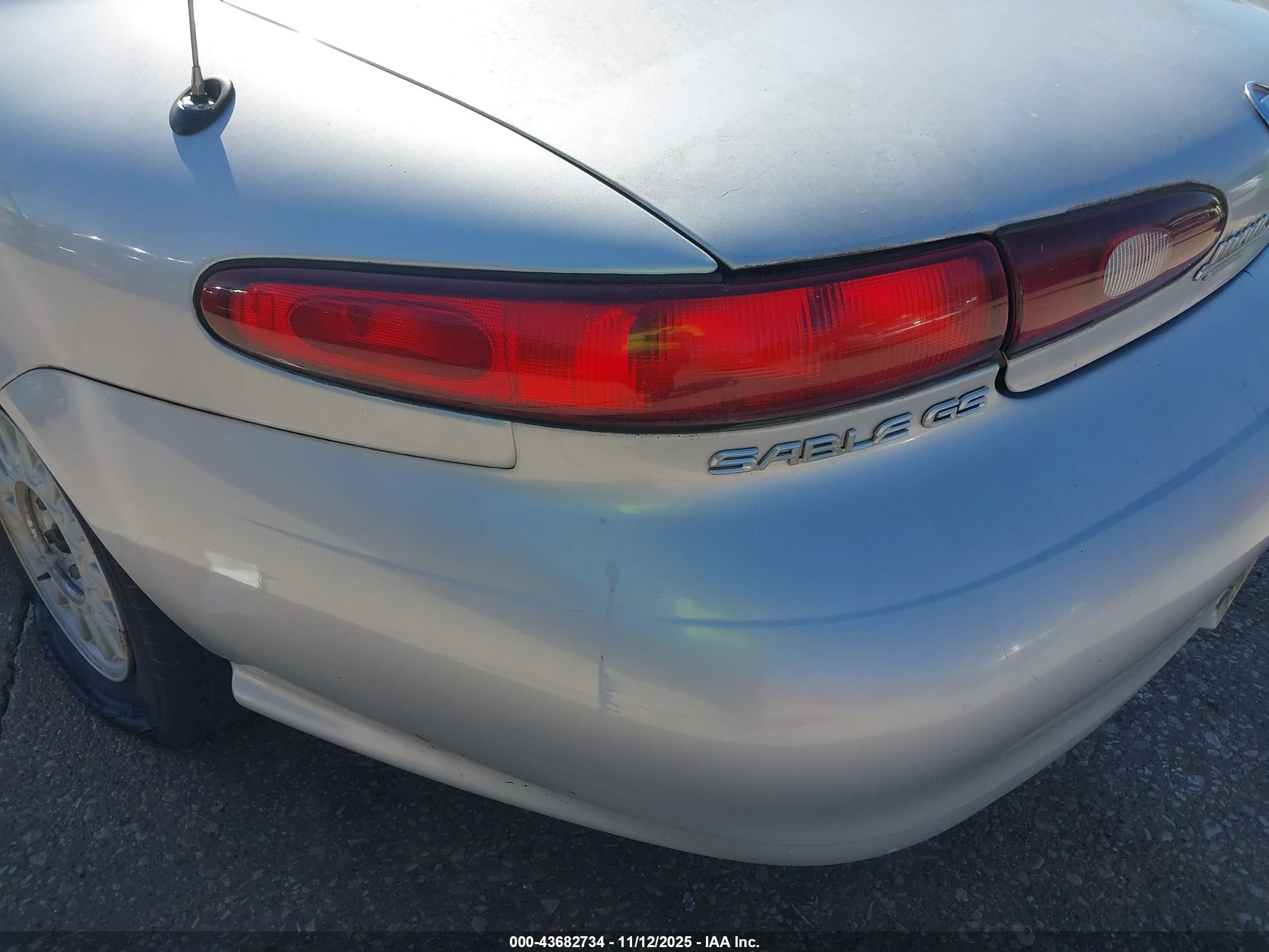 1996 Mercury Sable Gs Silver vin: 1MELM50UXTG631625