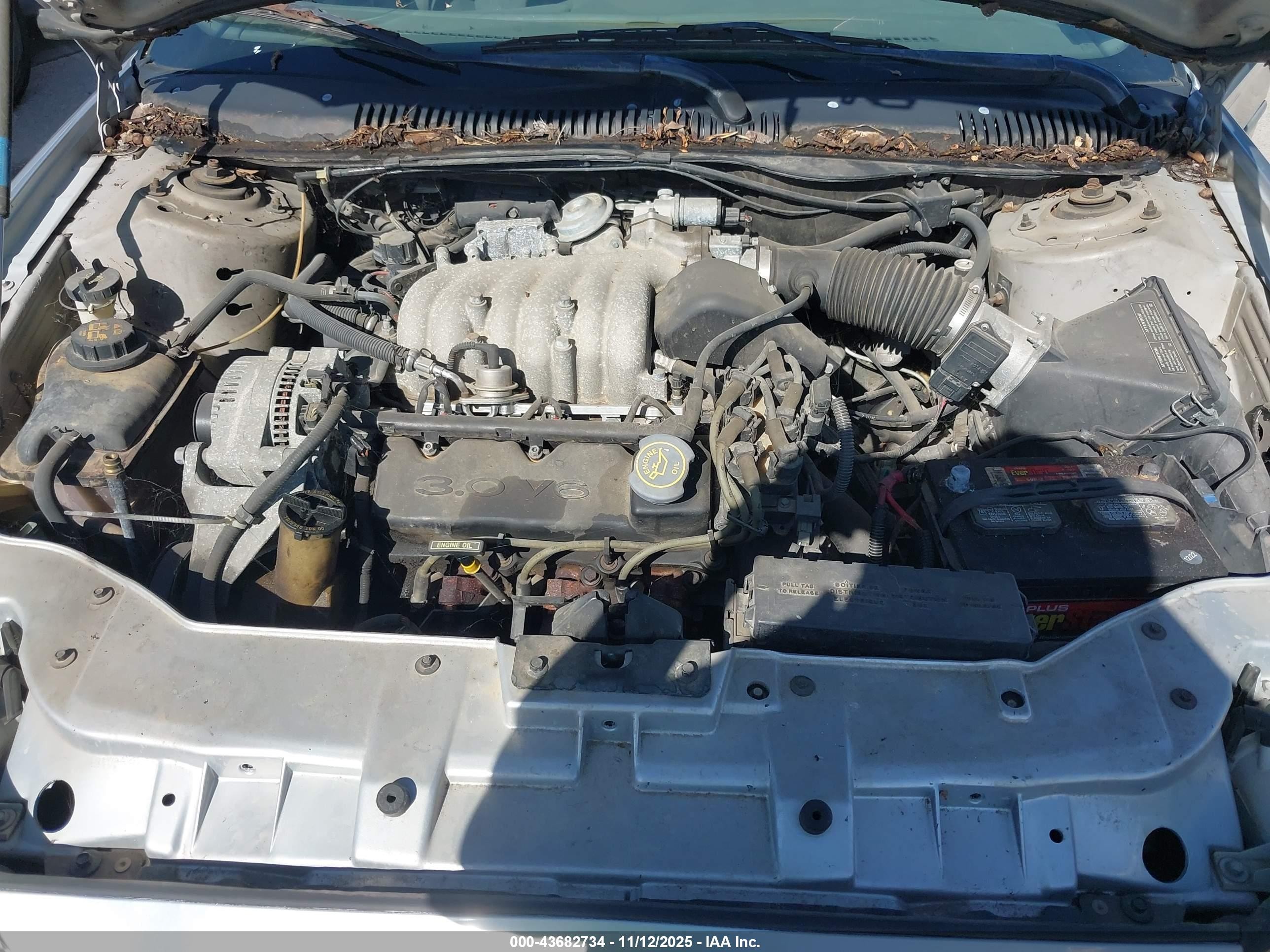 1996 Mercury Sable Gs Silver vin: 1MELM50UXTG631625