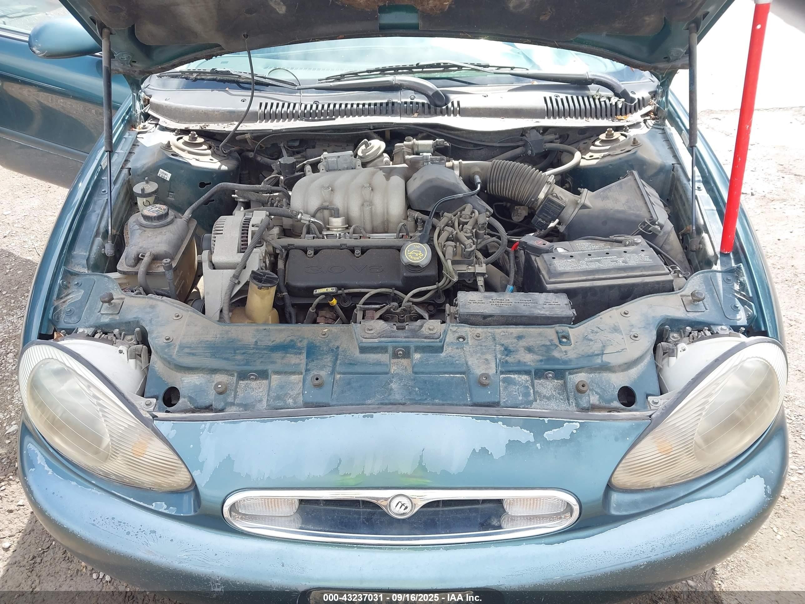 1997 Mercury Sable Gs Green vin: 1MELM50UXVA642307