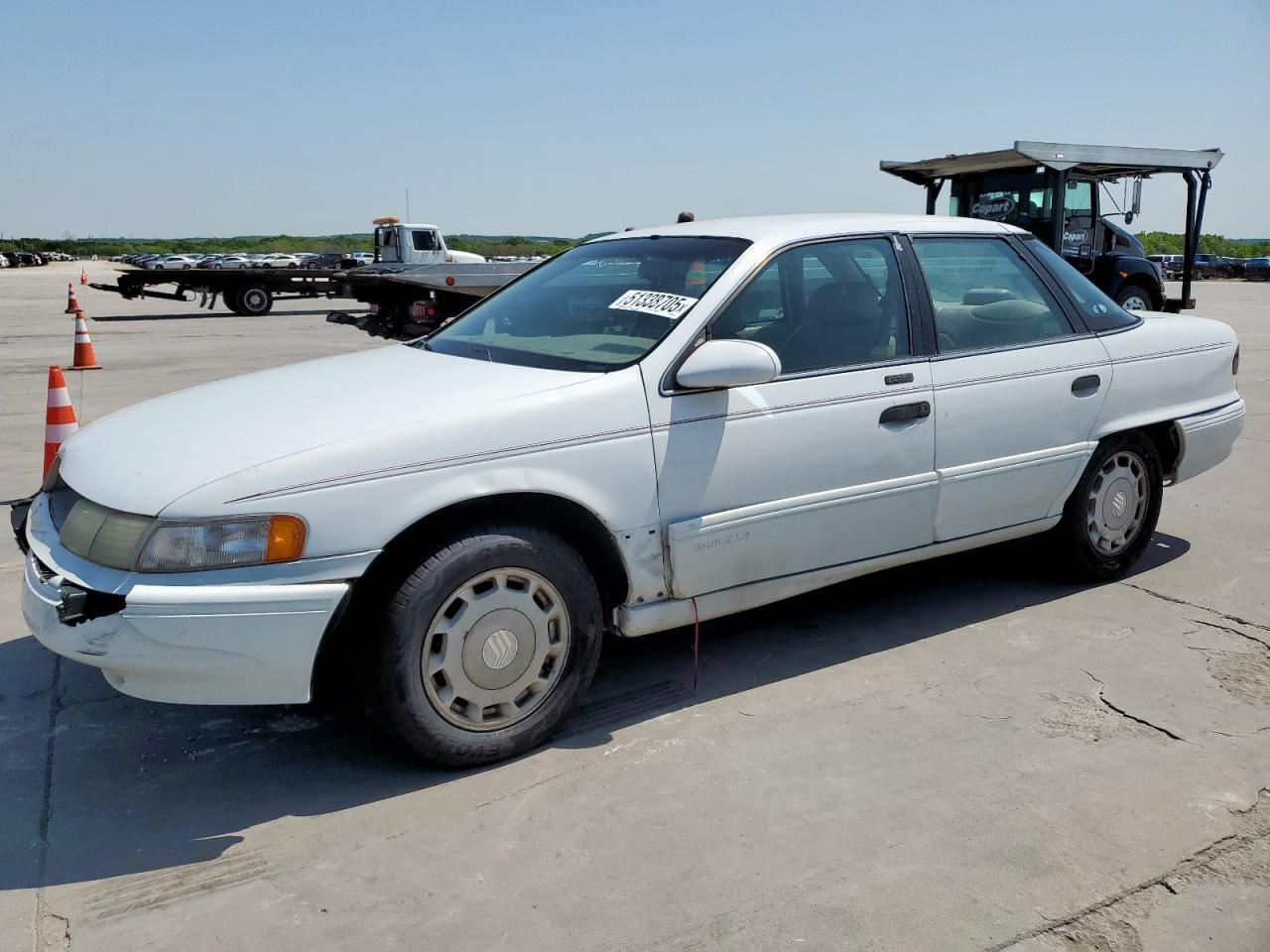 1993 Mercury Sable Ls White vin: 1MELM5345PA669638