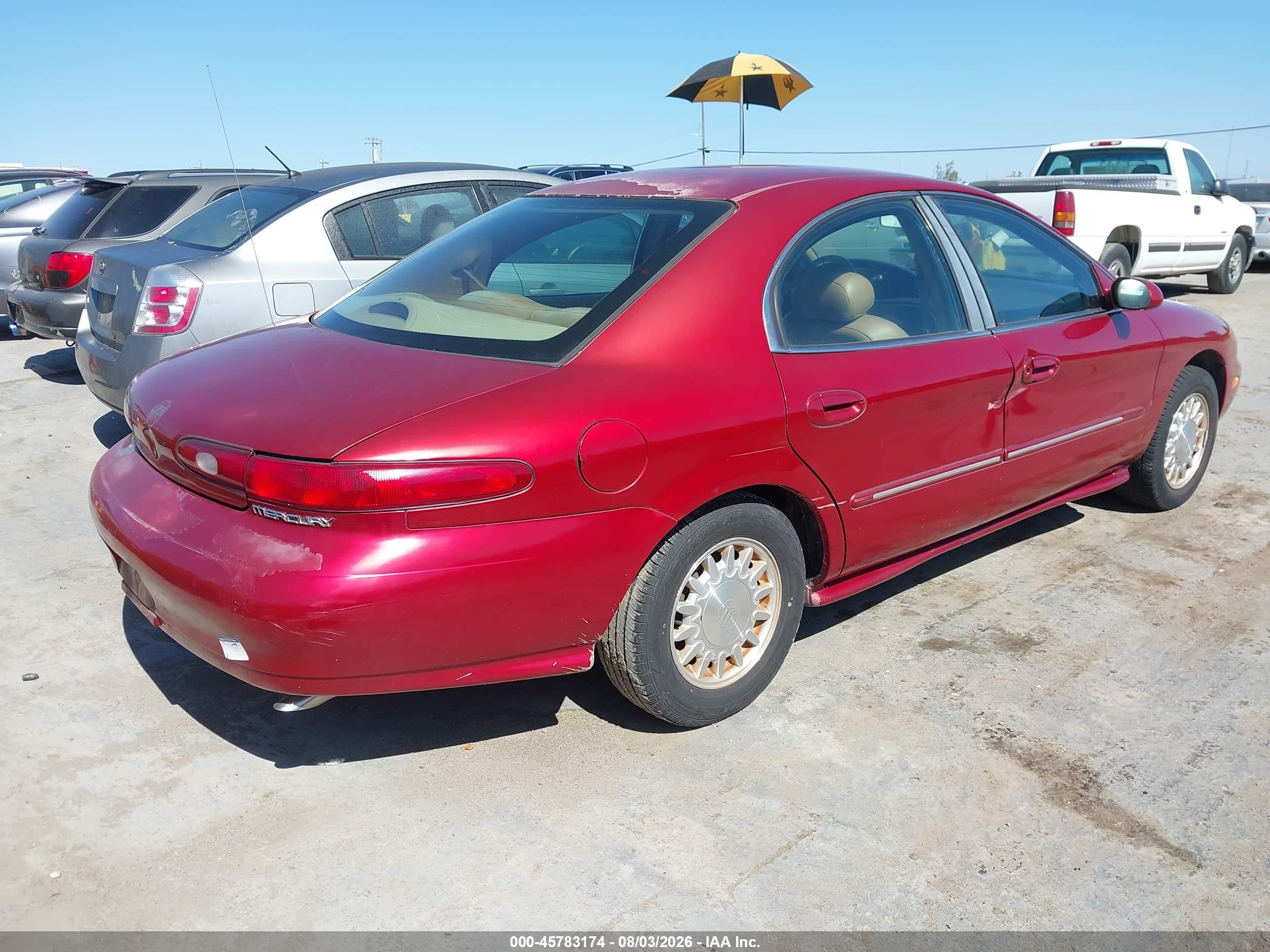 1996 Mercury Sable Ls Red vin: 1MELM53S0TA614068