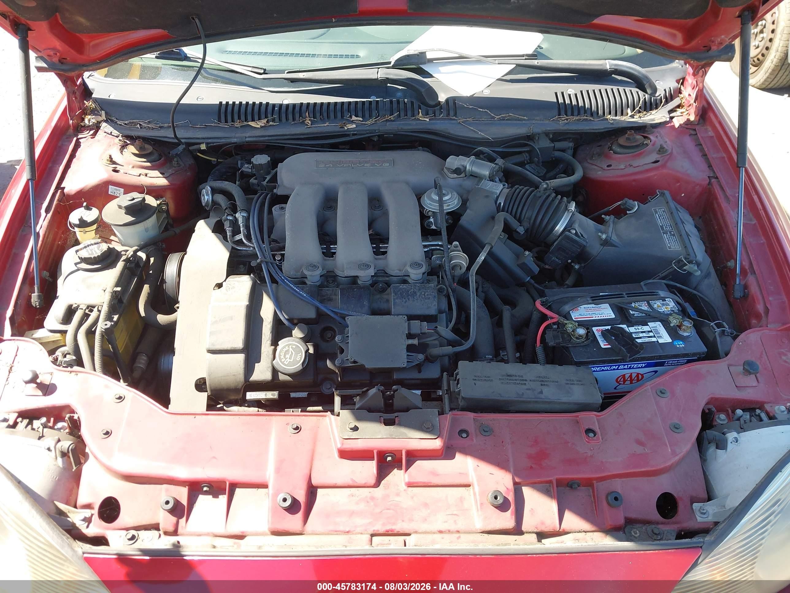 1996 Mercury Sable Ls Red vin: 1MELM53S0TA614068