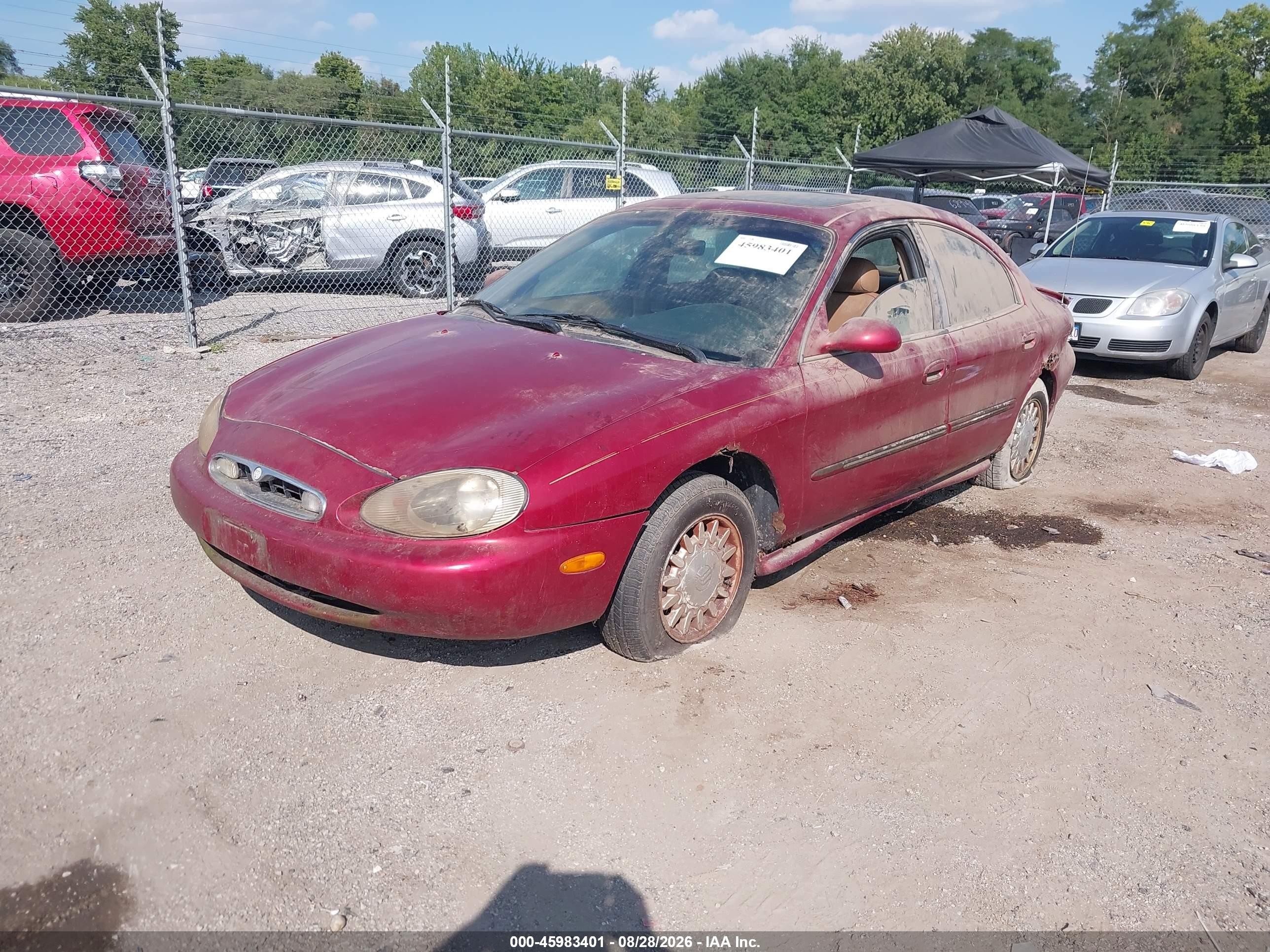 1996 Mercury Sable Ls Red vin: 1MELM53SXTG620814