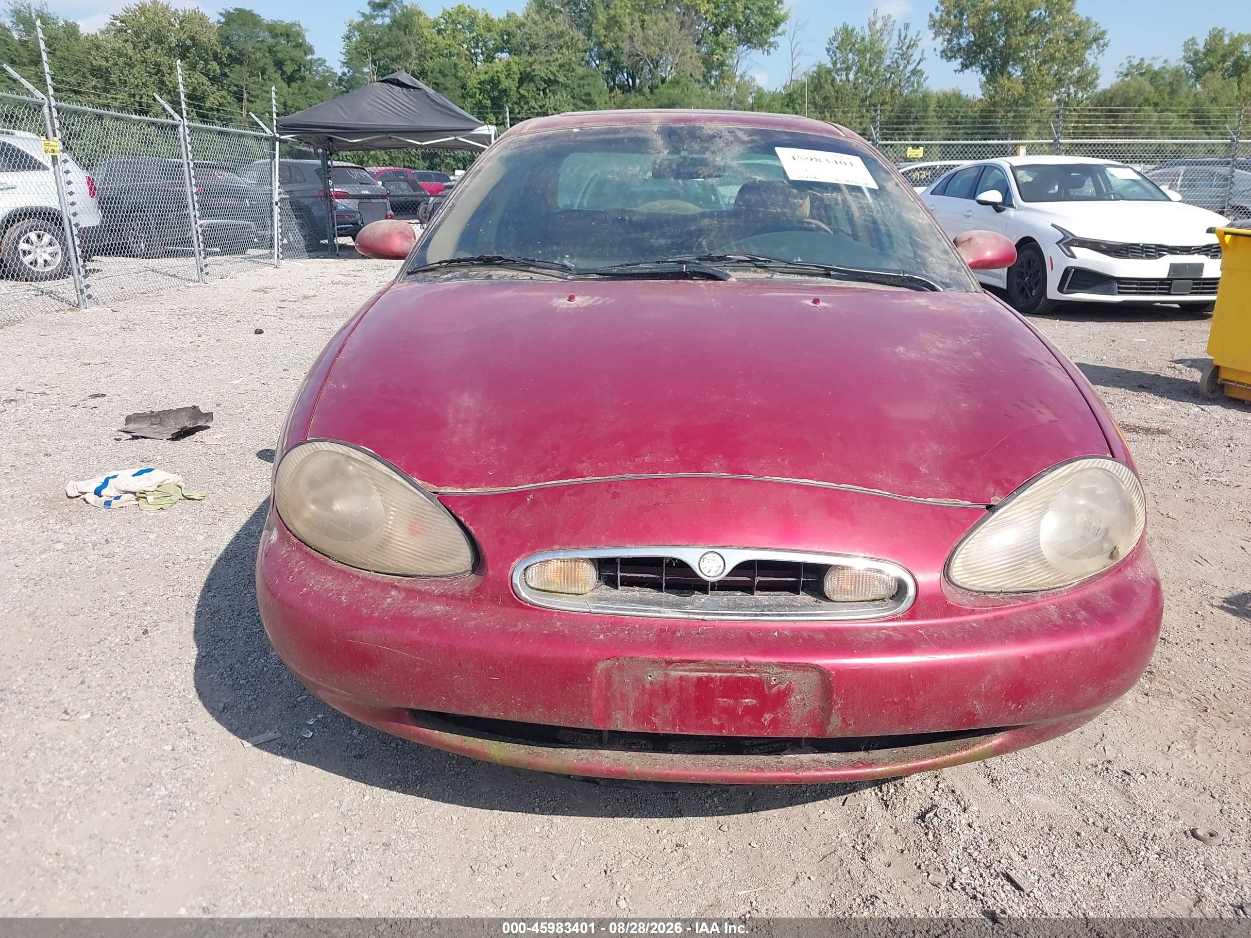 1996 Mercury Sable Ls Red vin: 1MELM53SXTG620814