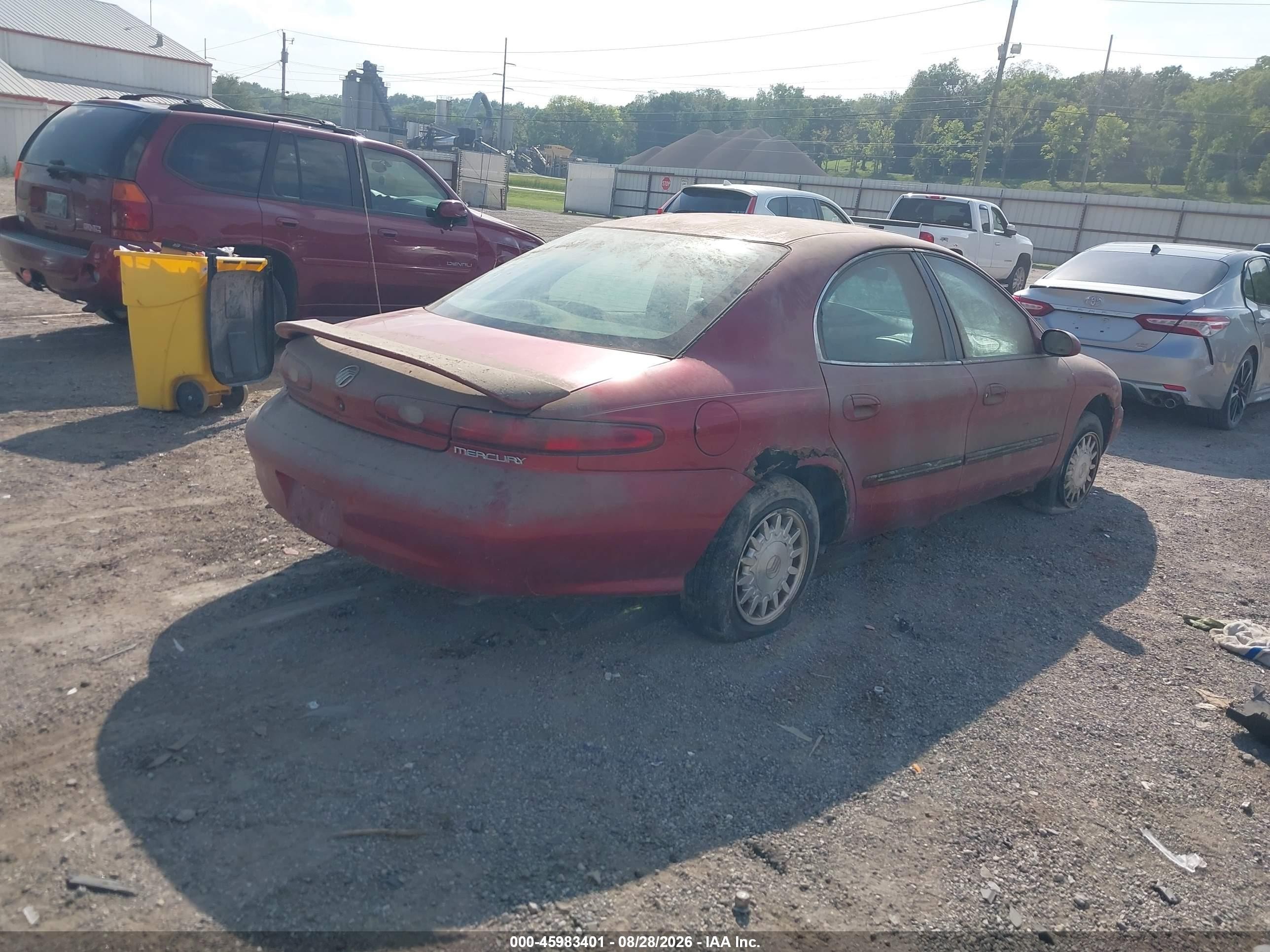 1996 Mercury Sable Ls Red vin: 1MELM53SXTG620814