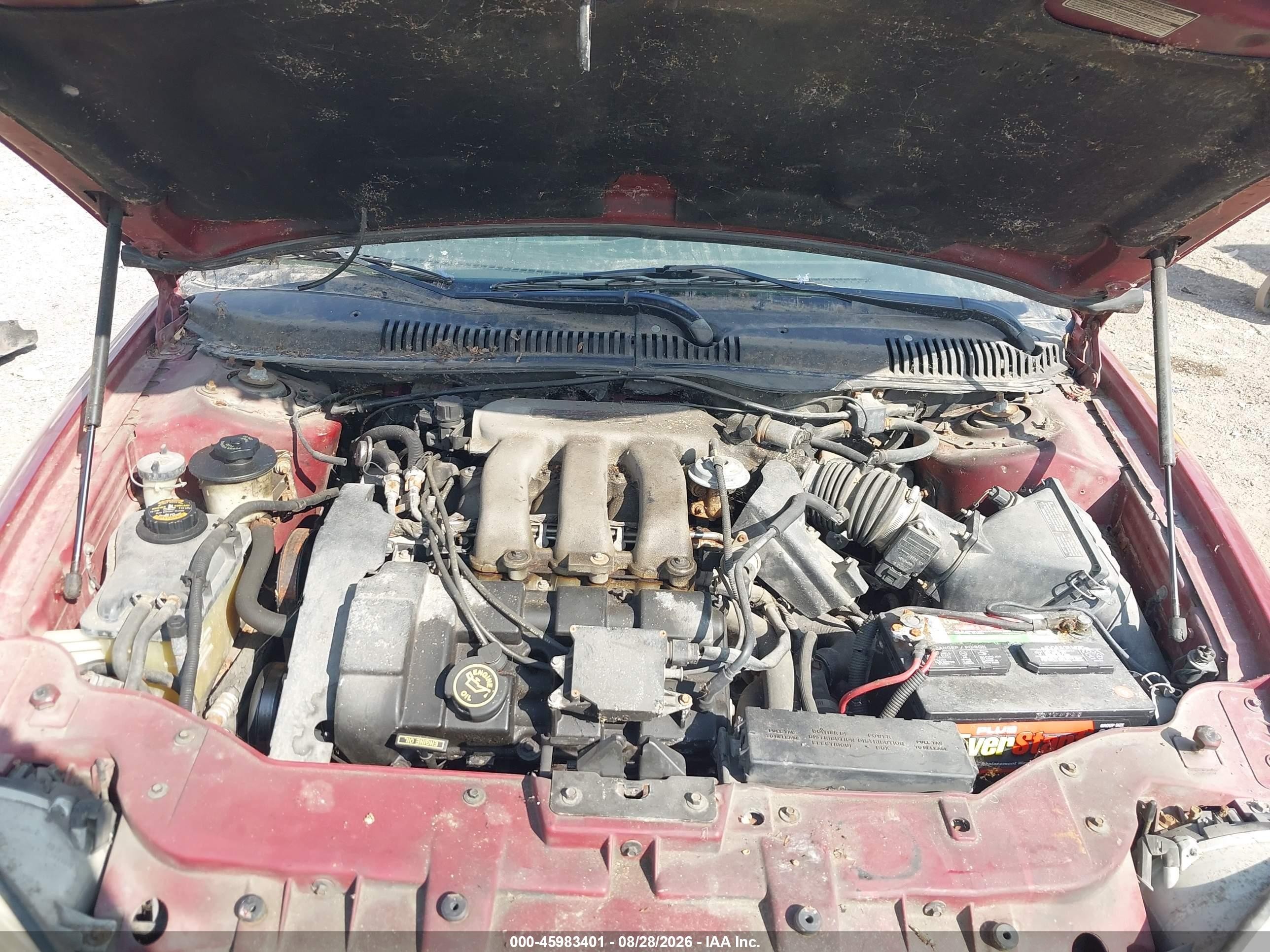 1996 Mercury Sable Ls Red vin: 1MELM53SXTG620814
