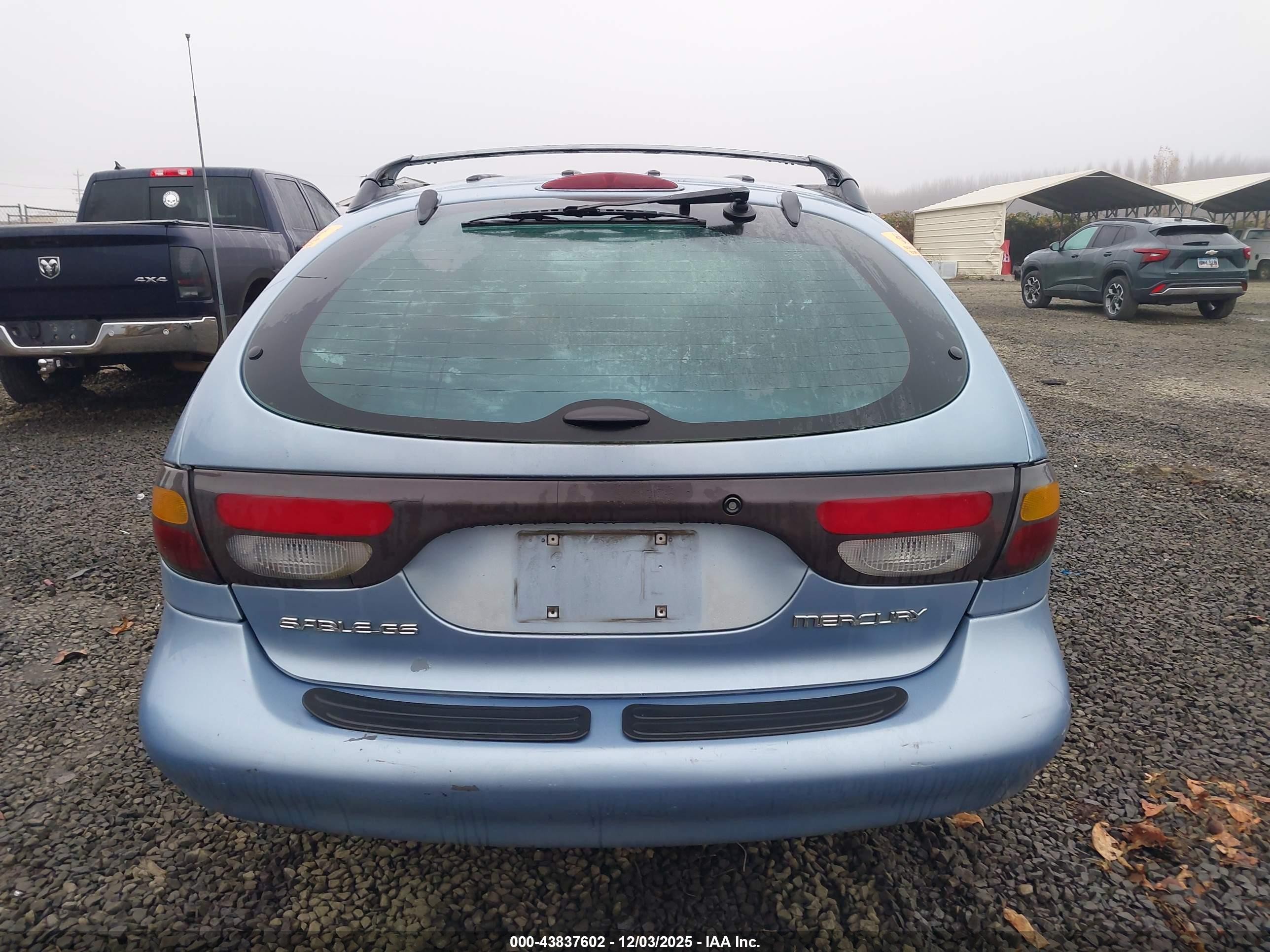 1997 Mercury Sable Gs Light Blue vin: 1MELM55U2VG630822