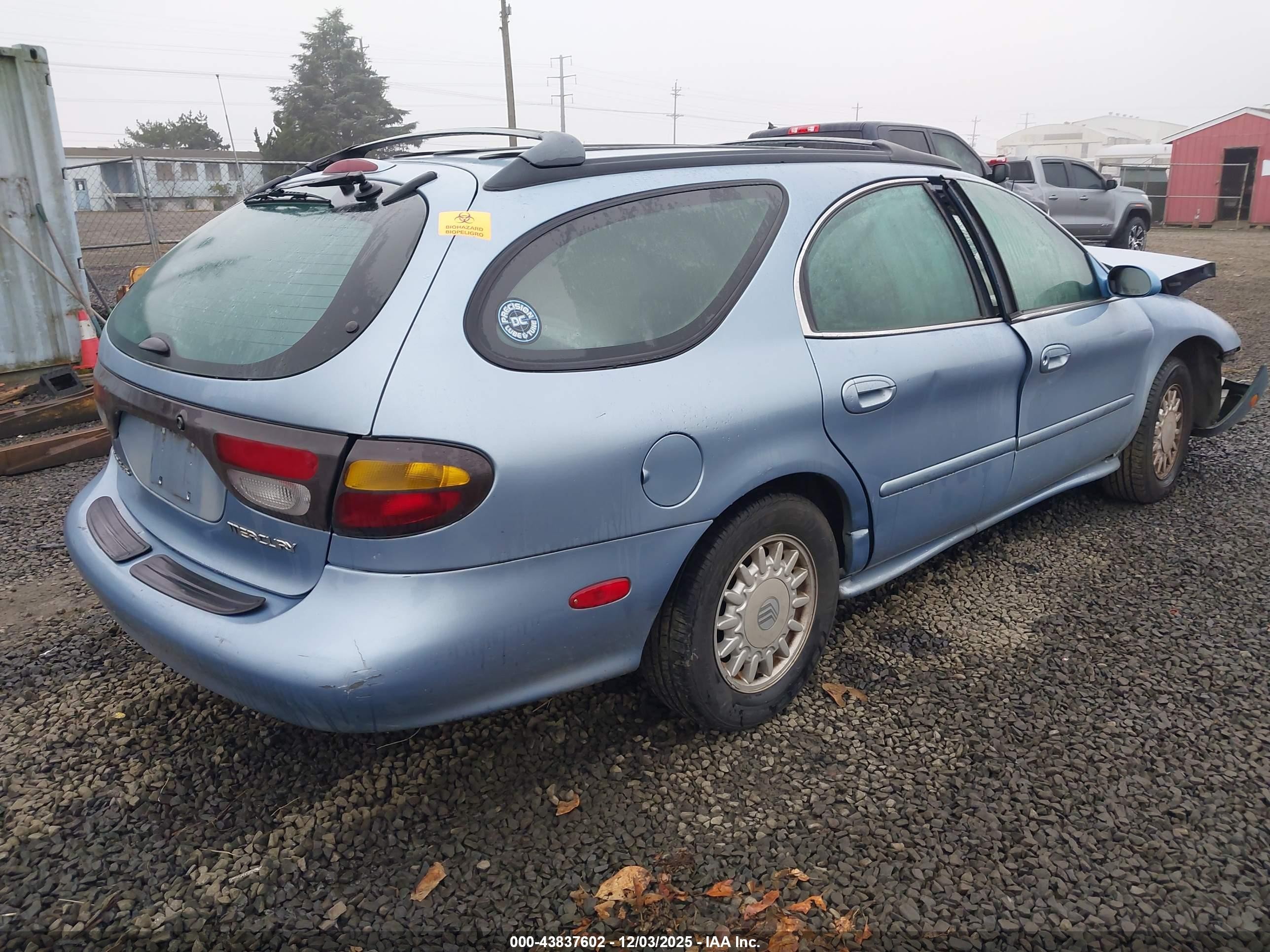 1997 Mercury Sable Gs Light Blue vin: 1MELM55U2VG630822