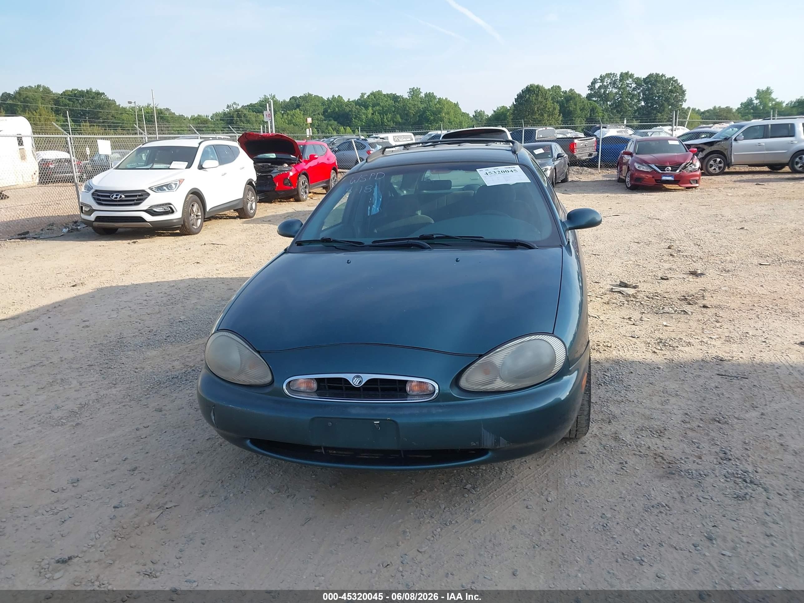 1996 Mercury Sable Gs Green vin: 1MELM55U3TA604715