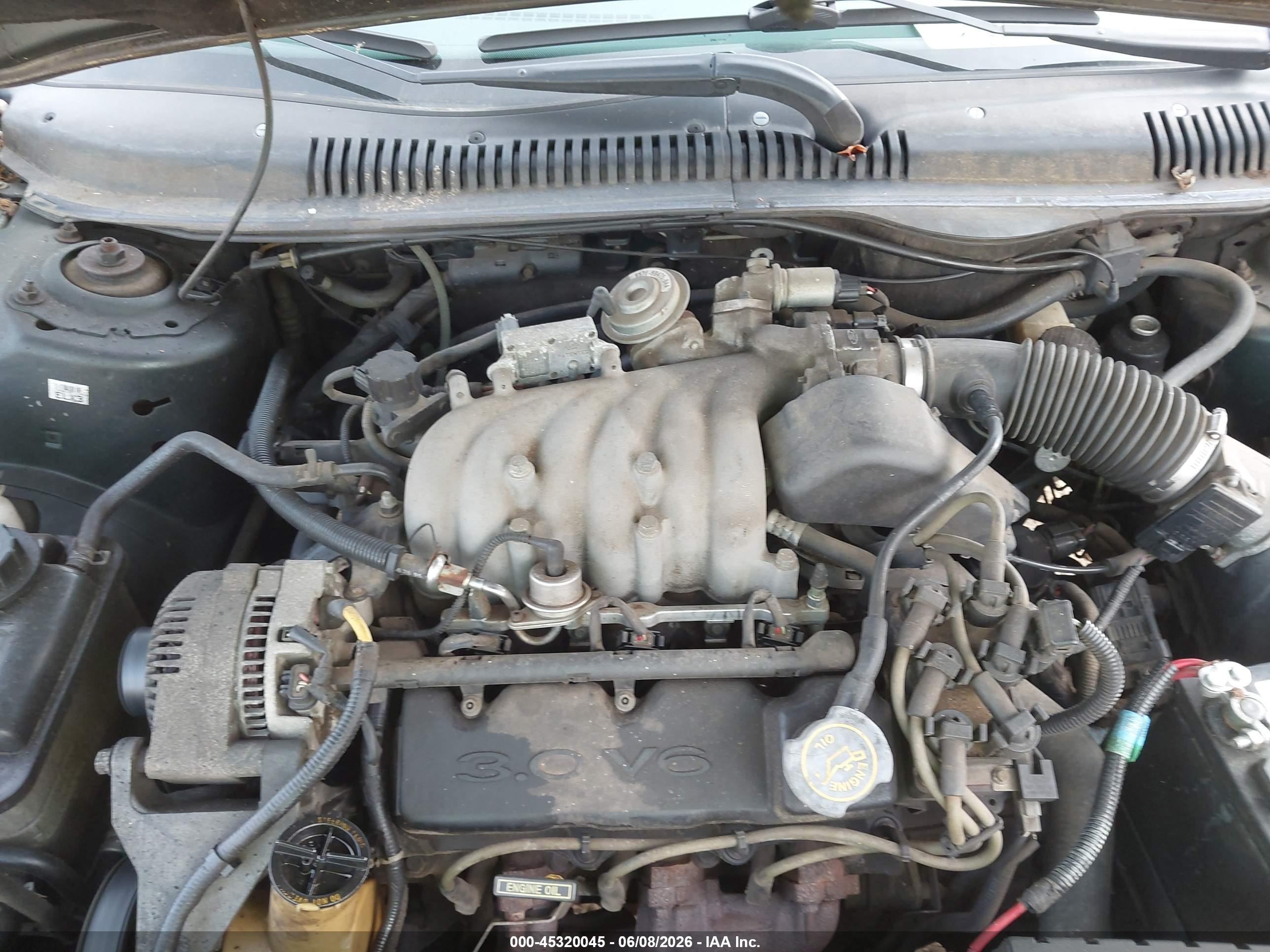 1996 Mercury Sable Gs Green vin: 1MELM55U3TA604715