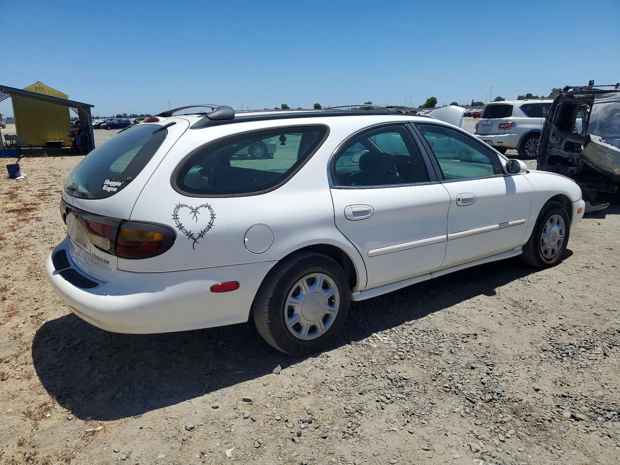 1997 Mercury Sable Gs White vin: 1MELM55U6VA605747