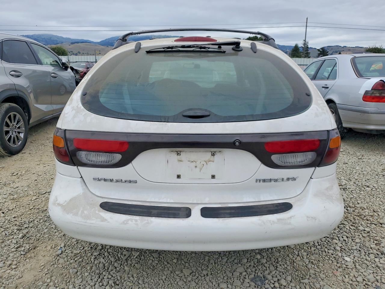 1997 Mercury Sable Gs White vin: 1MELM55UXVG616649