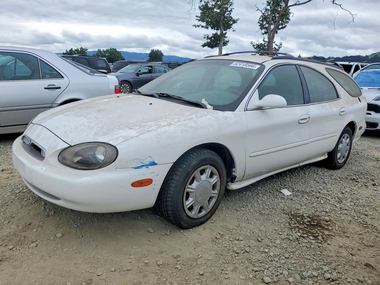 1997 Mercury Sable Gs White vin: 1MELM55UXVG616649