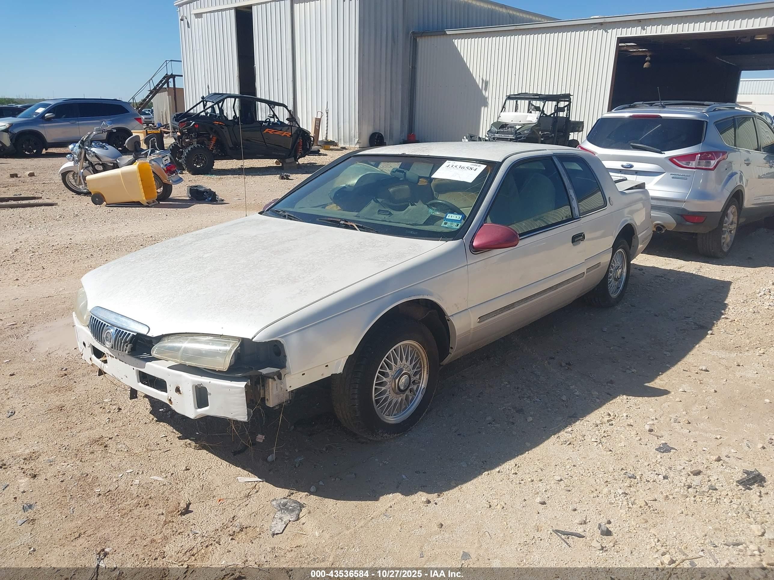 1997 Mercury Cougar Xr7 White vin: 1MELM6243VH602967