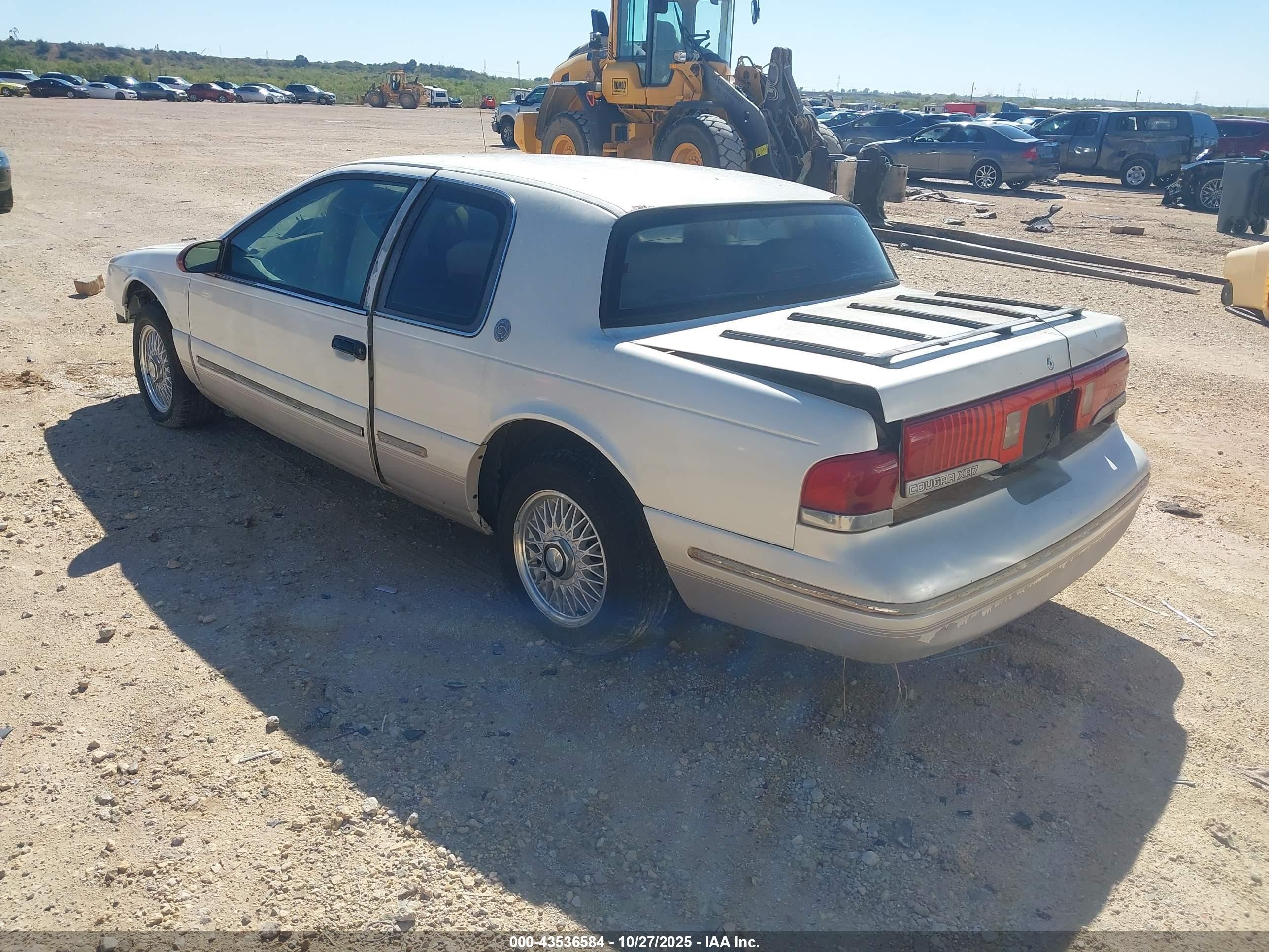 1997 Mercury Cougar Xr7 White vin: 1MELM6243VH602967