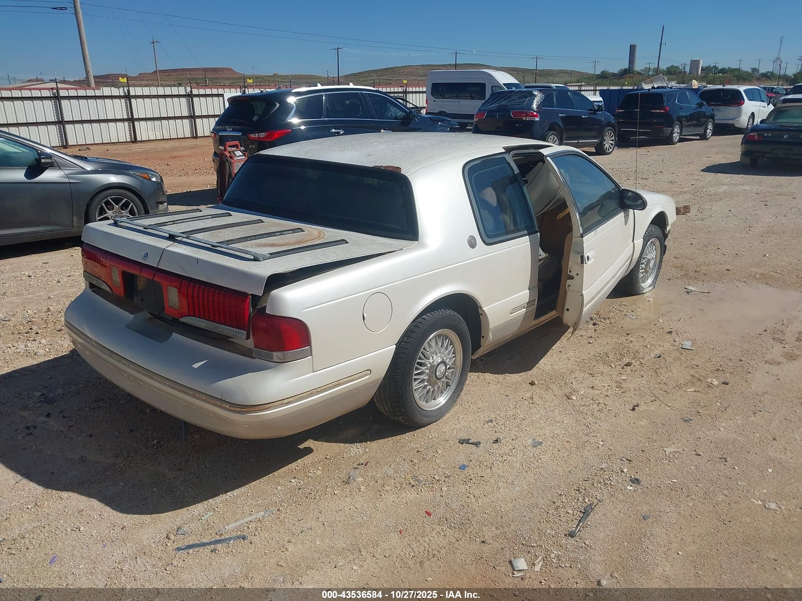 1997 Mercury Cougar Xr7 White vin: 1MELM6243VH602967
