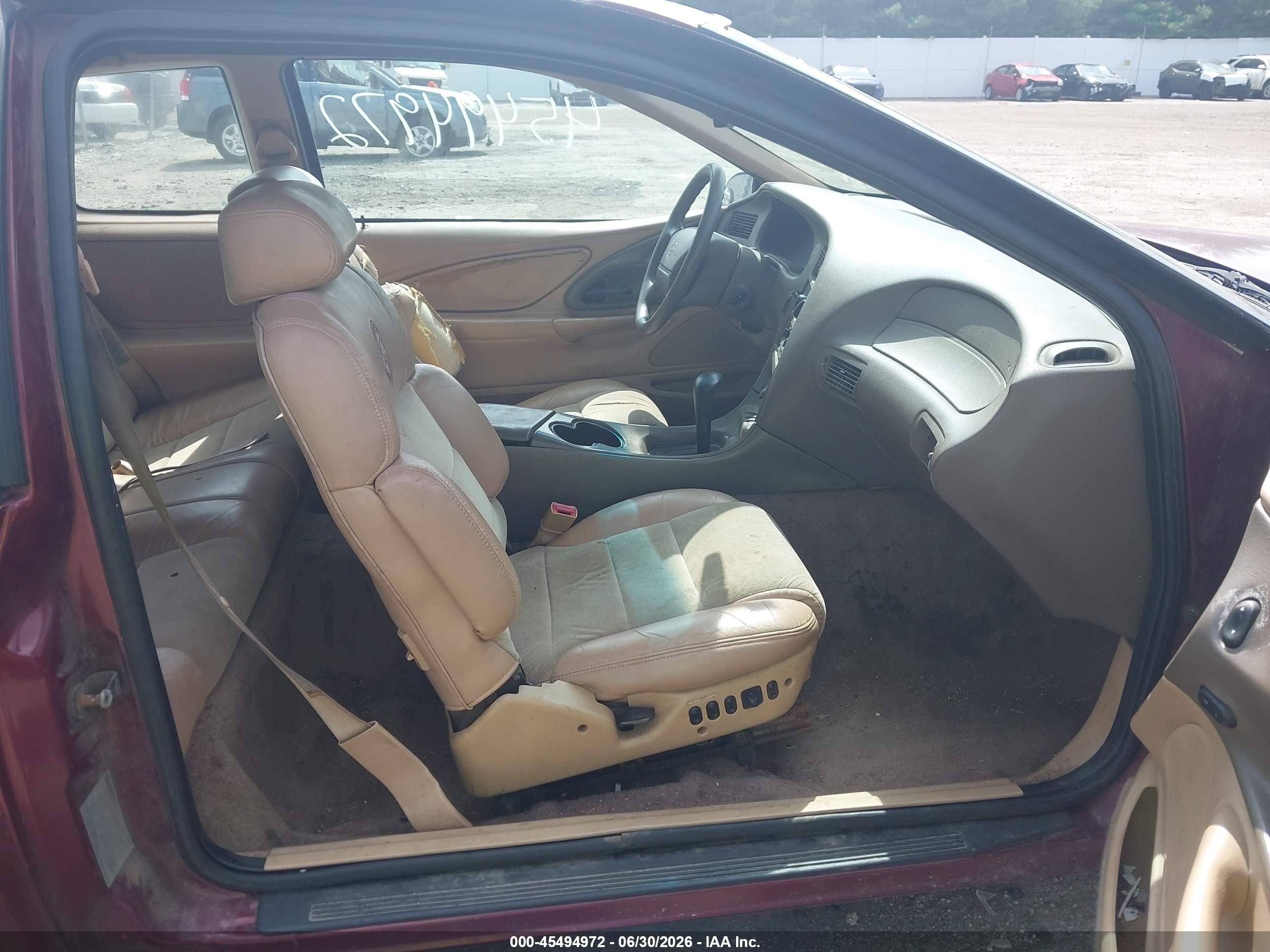 1997 Mercury Cougar Xr7 Maroon vin: 1MELM6245VH629071