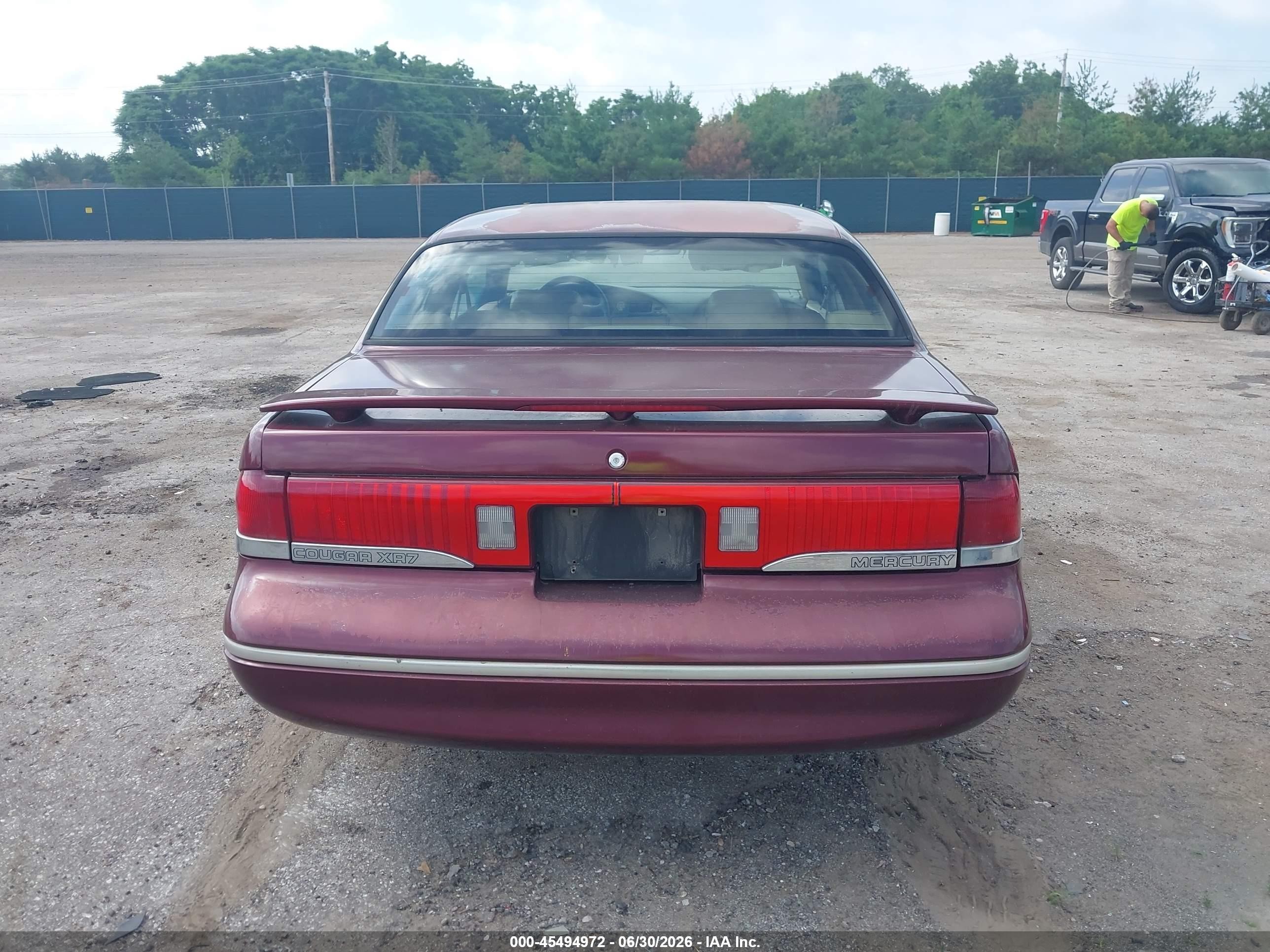 1997 Mercury Cougar Xr7 Maroon vin: 1MELM6245VH629071
