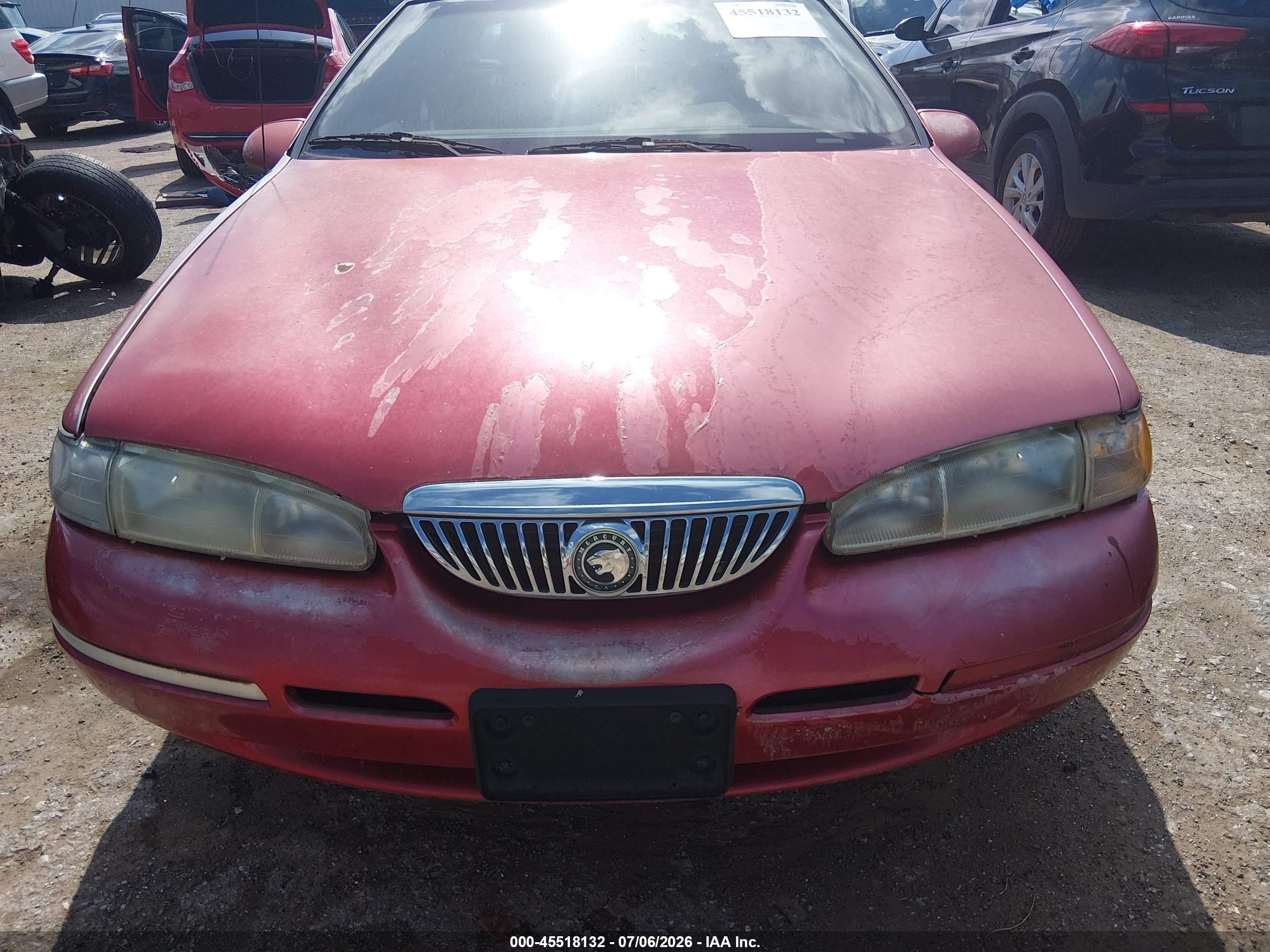1997 Mercury Cougar Xr7 Red vin: 1MELM624XVH630264
