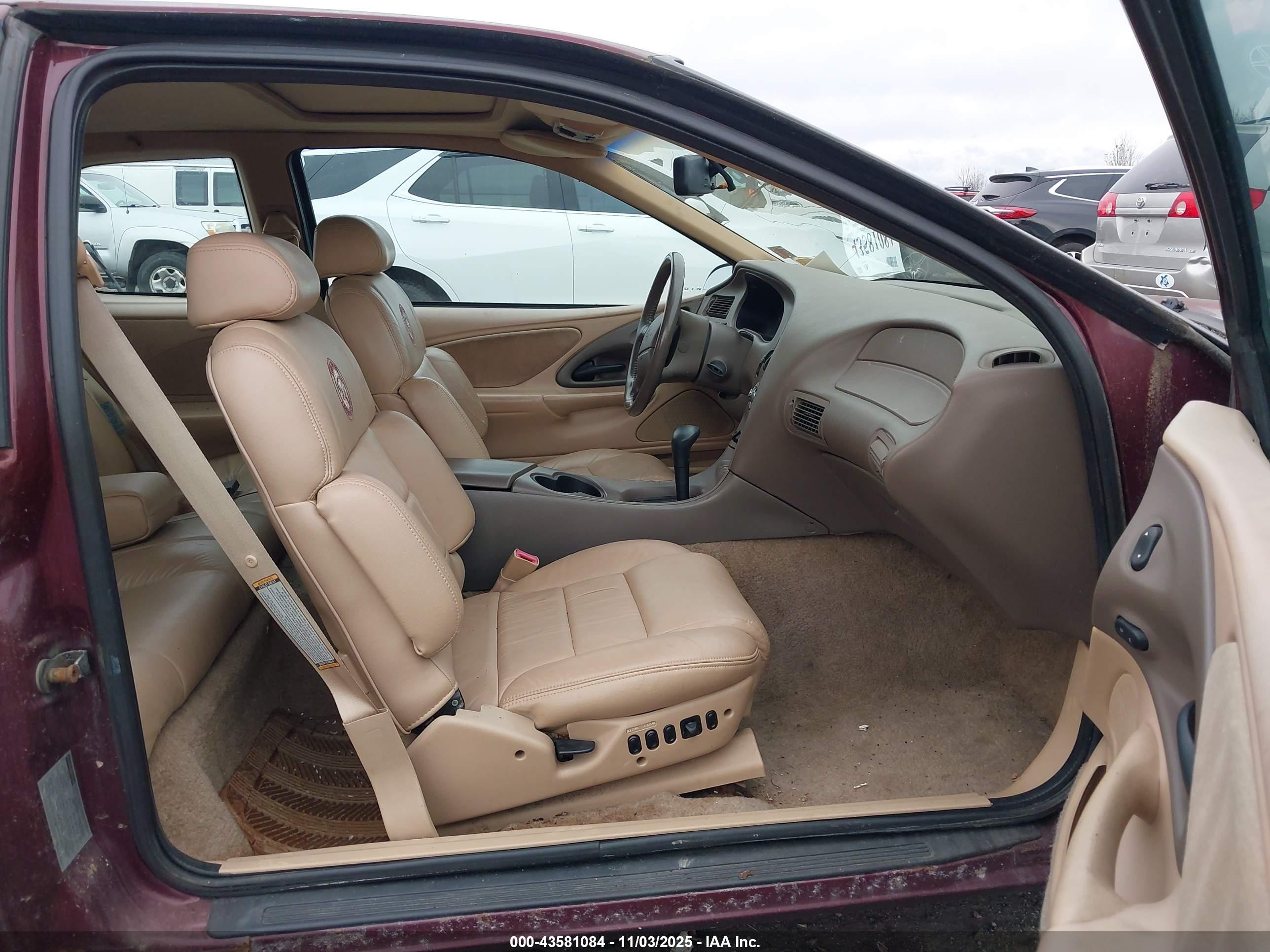 1997 Mercury Cougar Xr7 Red vin: 1MELM62W0VH609571