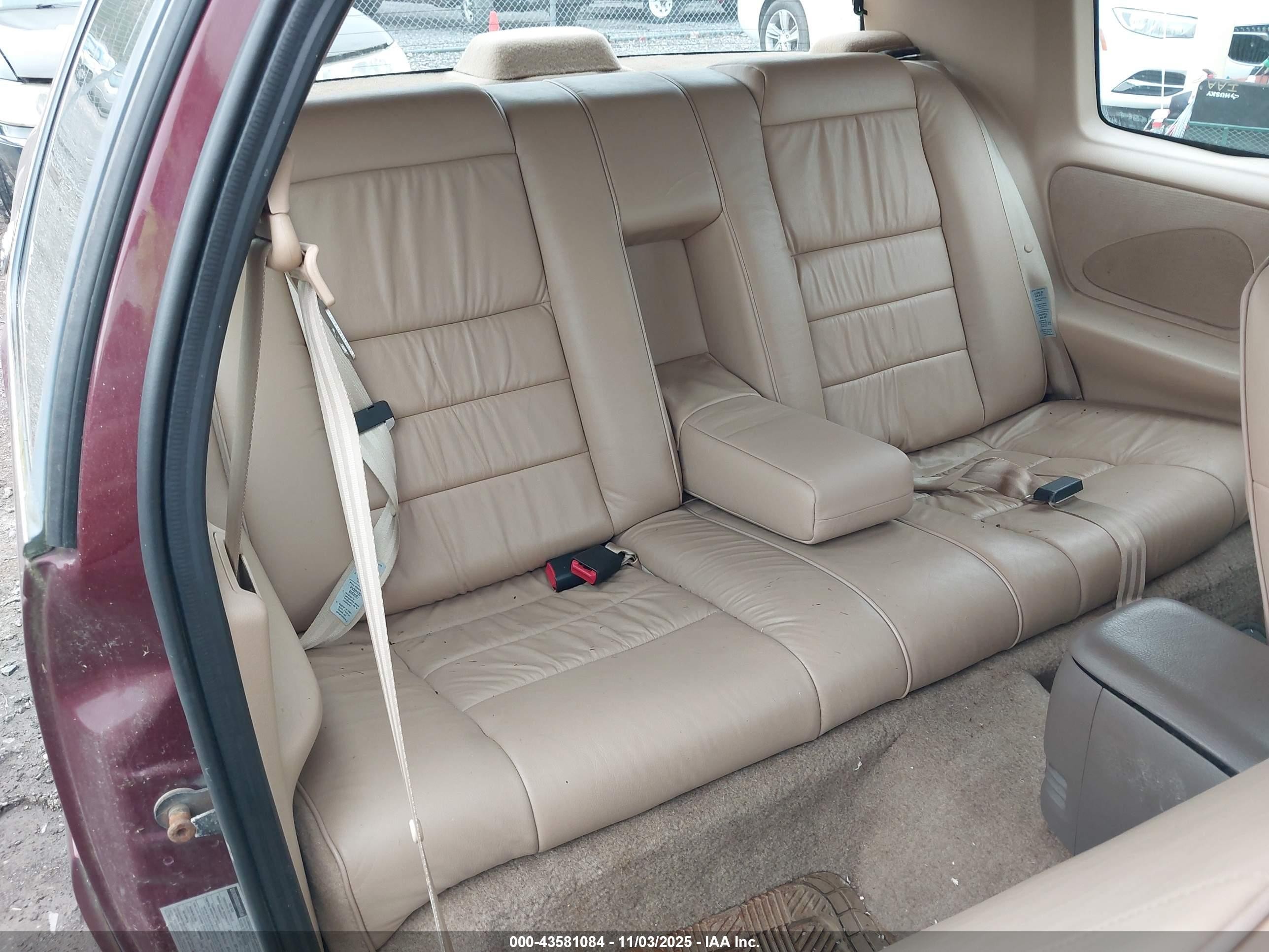 1997 Mercury Cougar Xr7 Red vin: 1MELM62W0VH609571