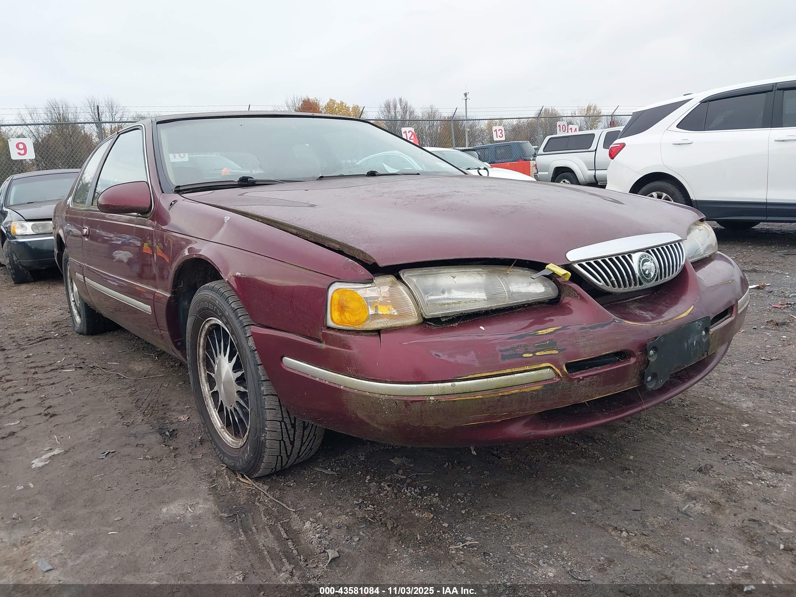 1997 Mercury Cougar Xr7 Red vin: 1MELM62W0VH609571