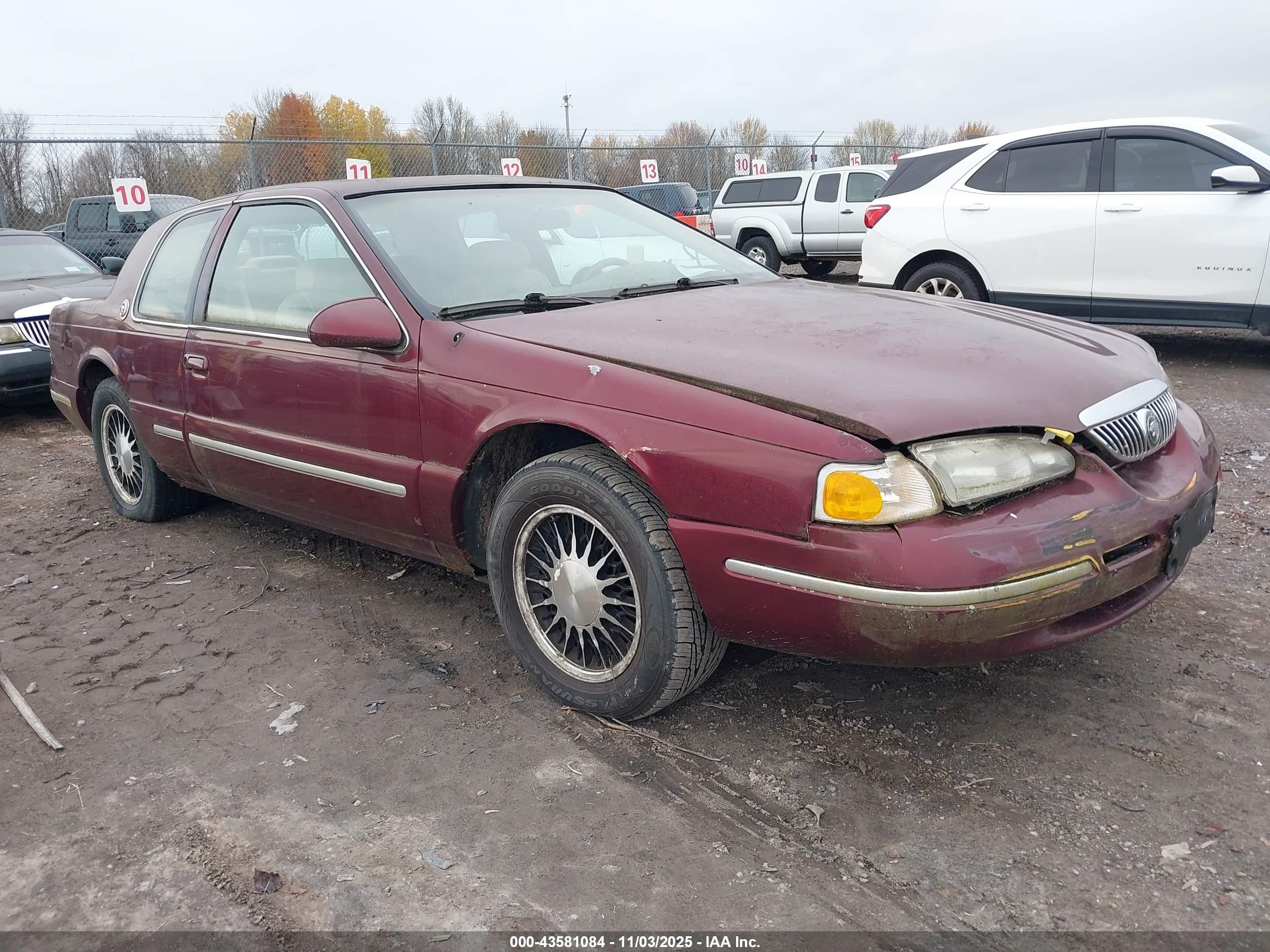 1997 Mercury Cougar Xr7 Red vin: 1MELM62W0VH609571