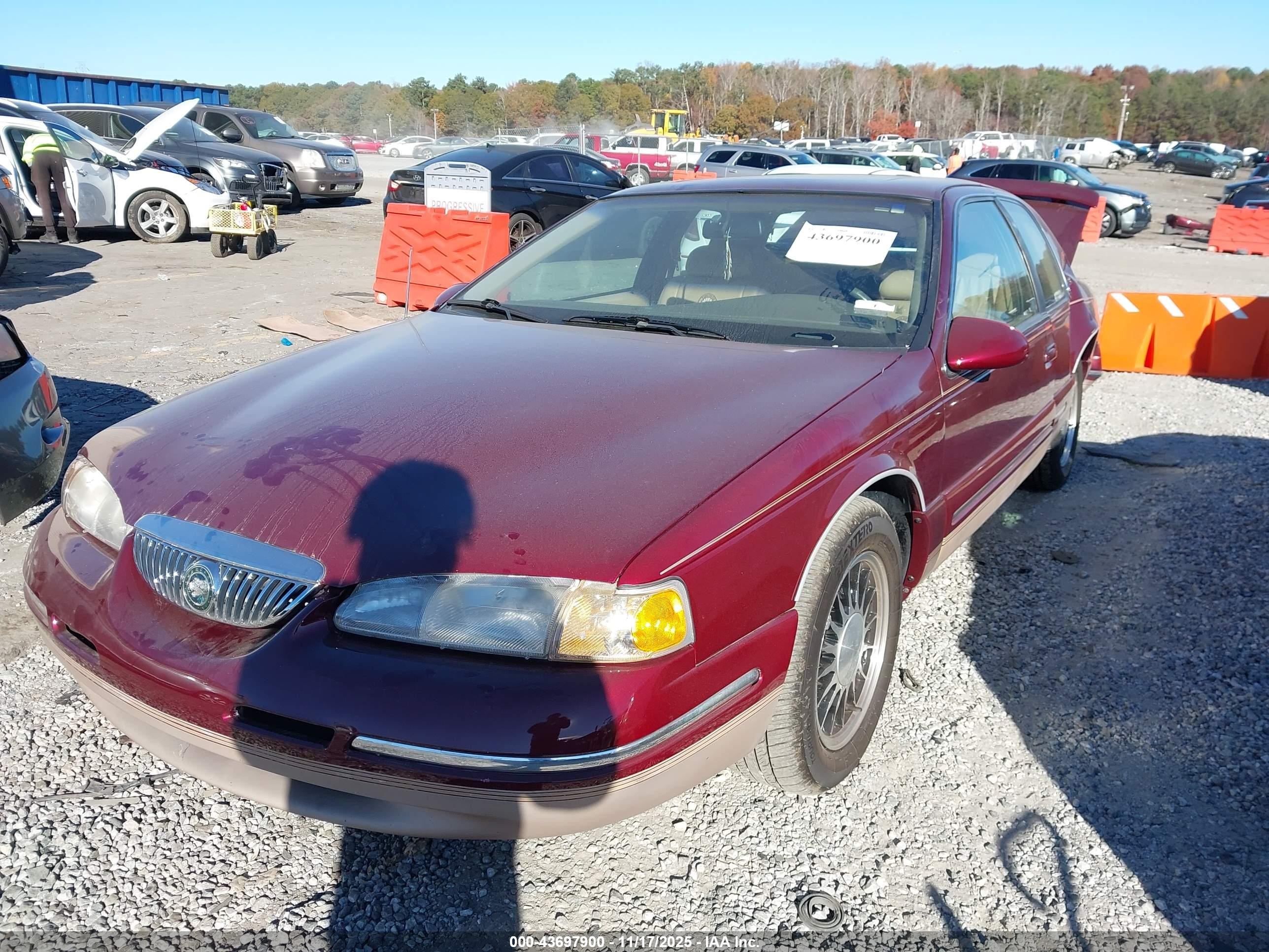 1997 Mercury Cougar Xr7 Maroon vin: 1MELM62W4VH629192