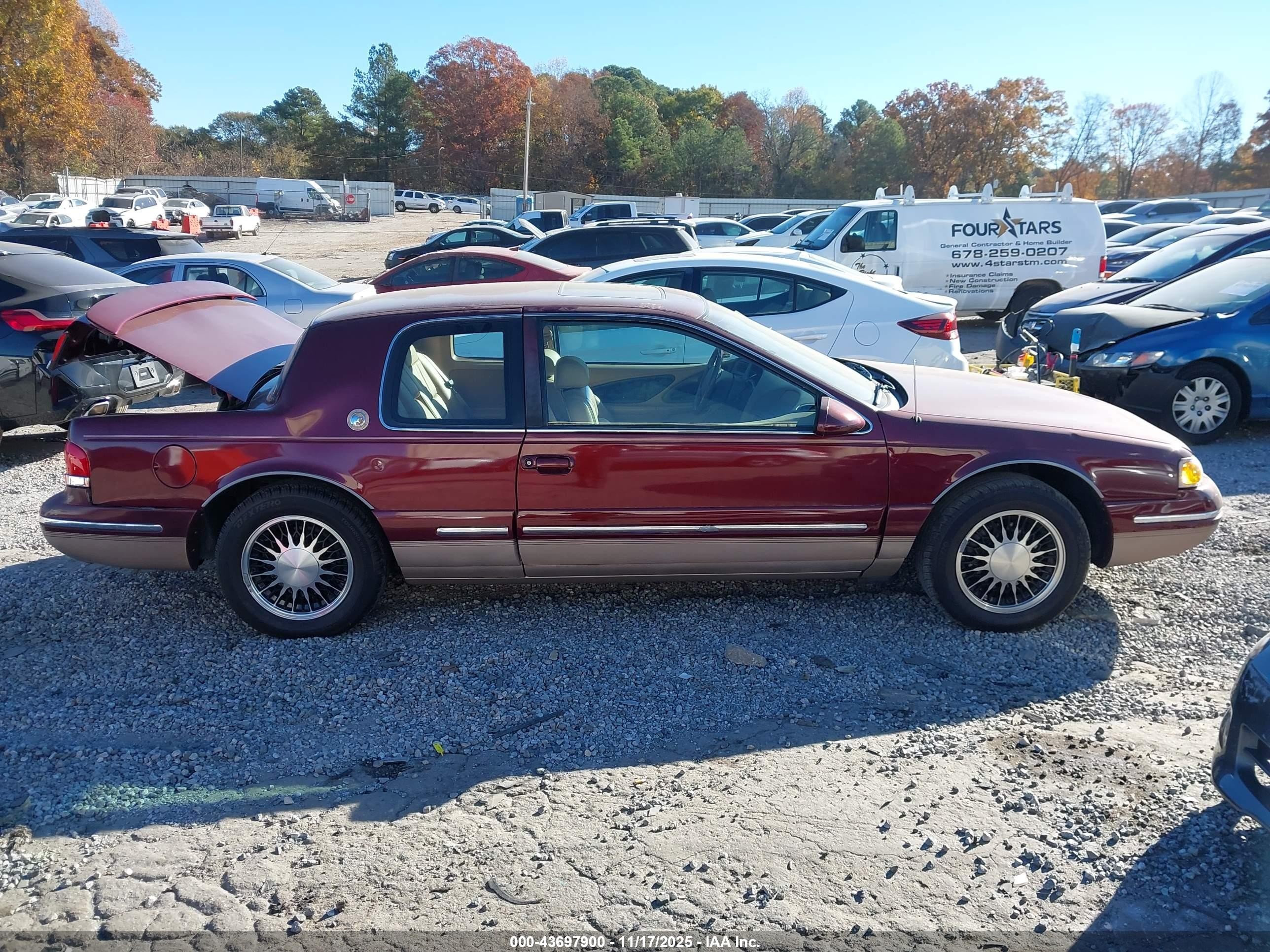 1997 Mercury Cougar Xr7 Maroon vin: 1MELM62W4VH629192