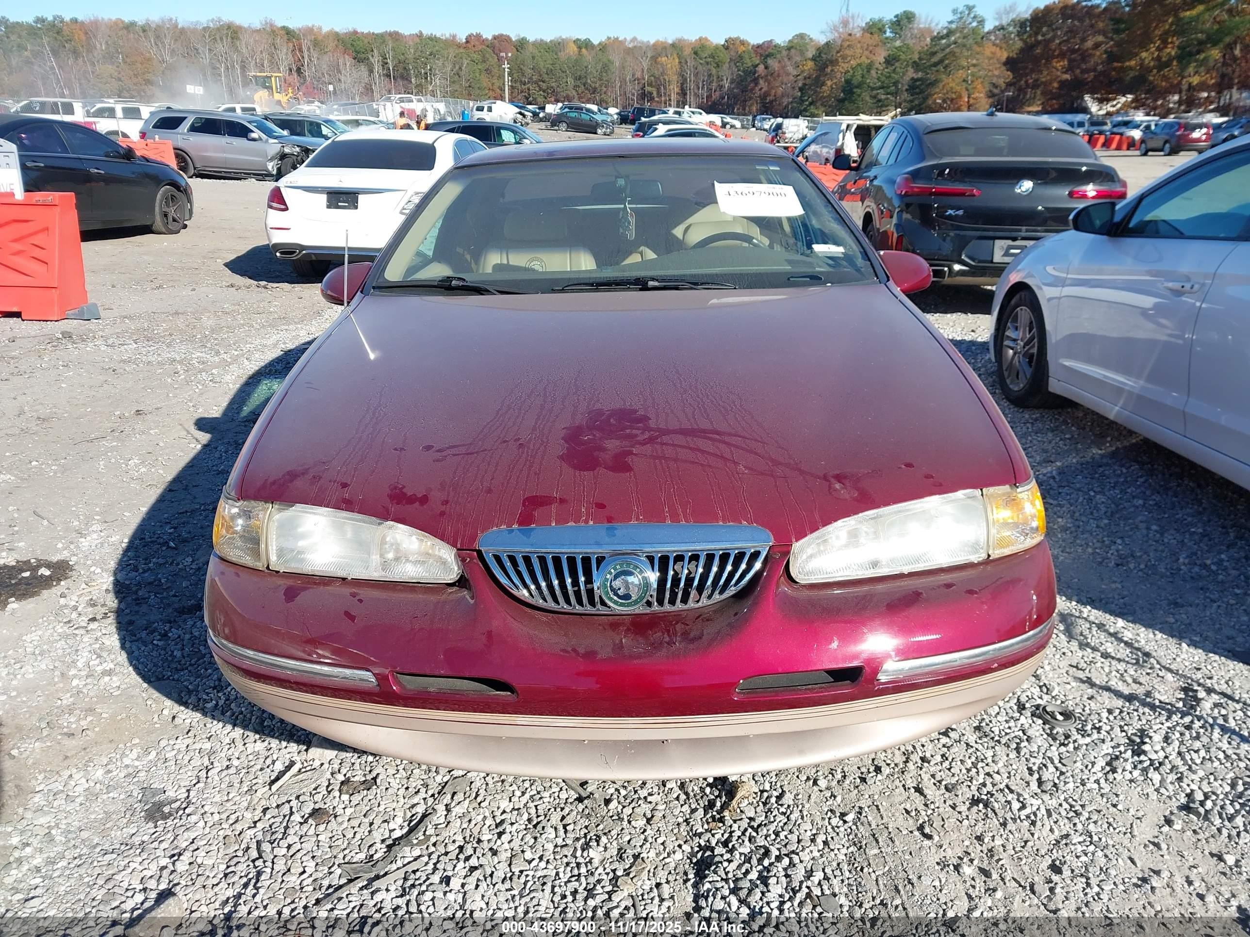 1997 Mercury Cougar Xr7 Maroon vin: 1MELM62W4VH629192