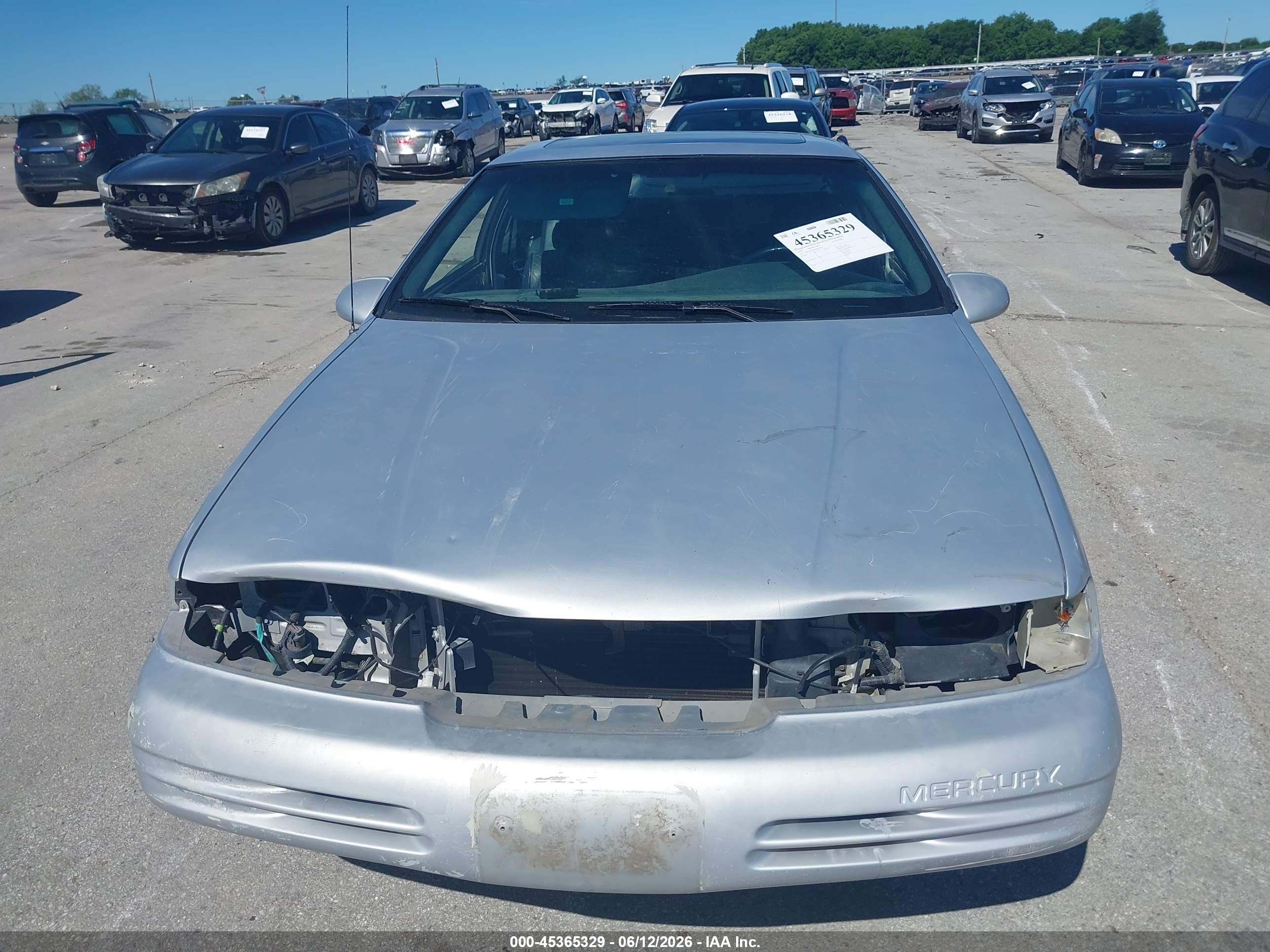 1995 Mercury Cougar Xr7 Silver vin: 1MELM62W7SH651926