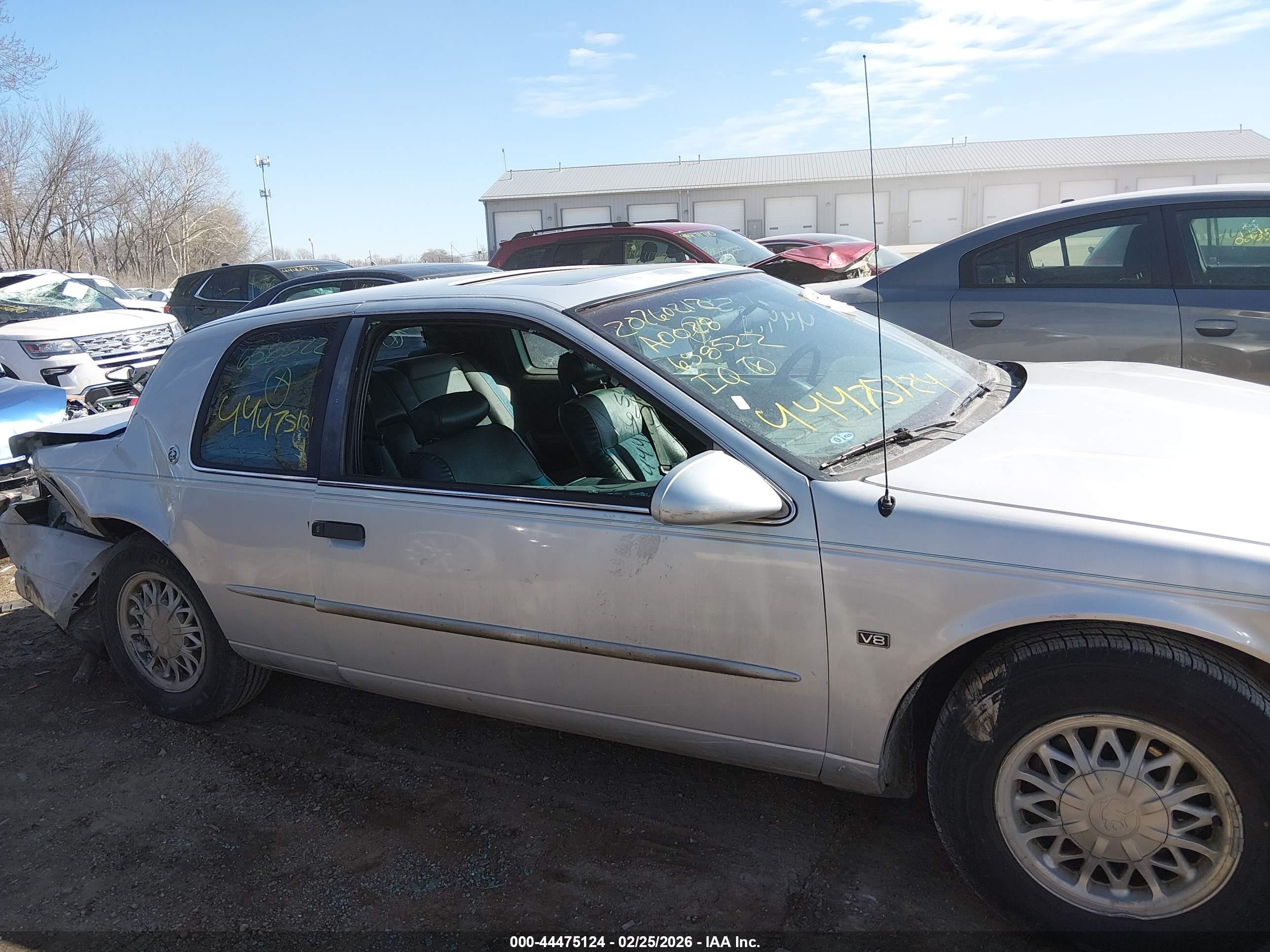 1995 Mercury Cougar Xr7 Silver vin: 1MELM62W7SH658522
