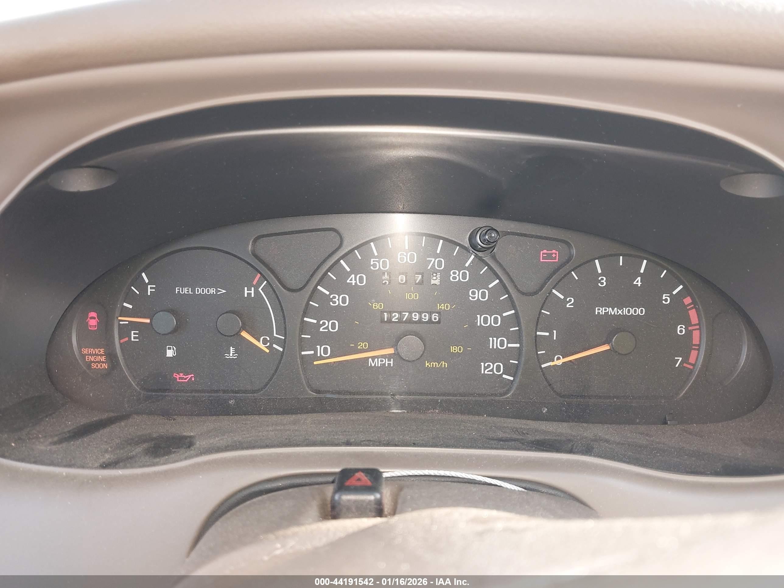 1997 Mercury Cougar Xr7 White vin: 1MELM62W7VH624858