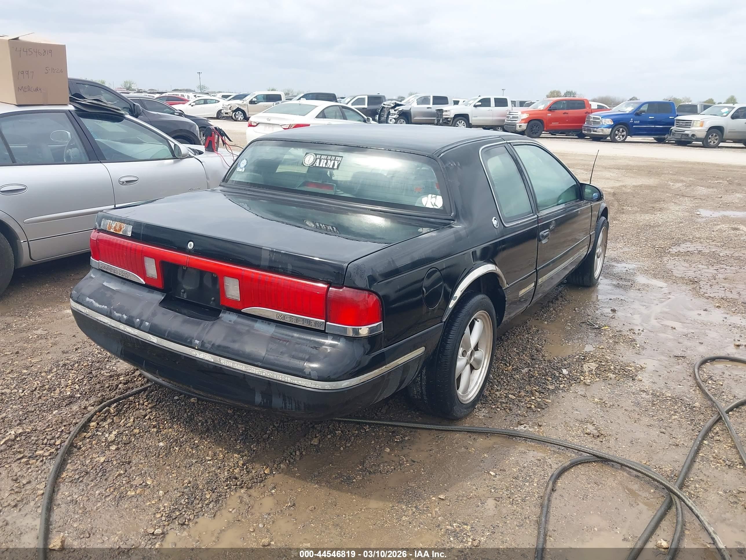 1997 Mercury Cougar Xr7 Black vin: 1MELM62W8VH622231