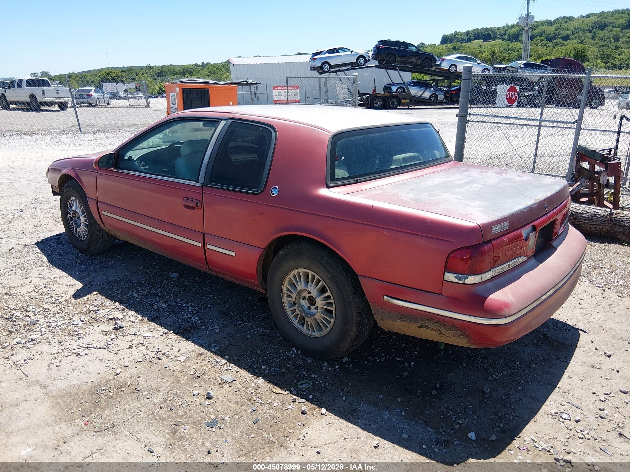 1997 Mercury Cougar Xr7 Red vin: 1MELM62W9VH624005