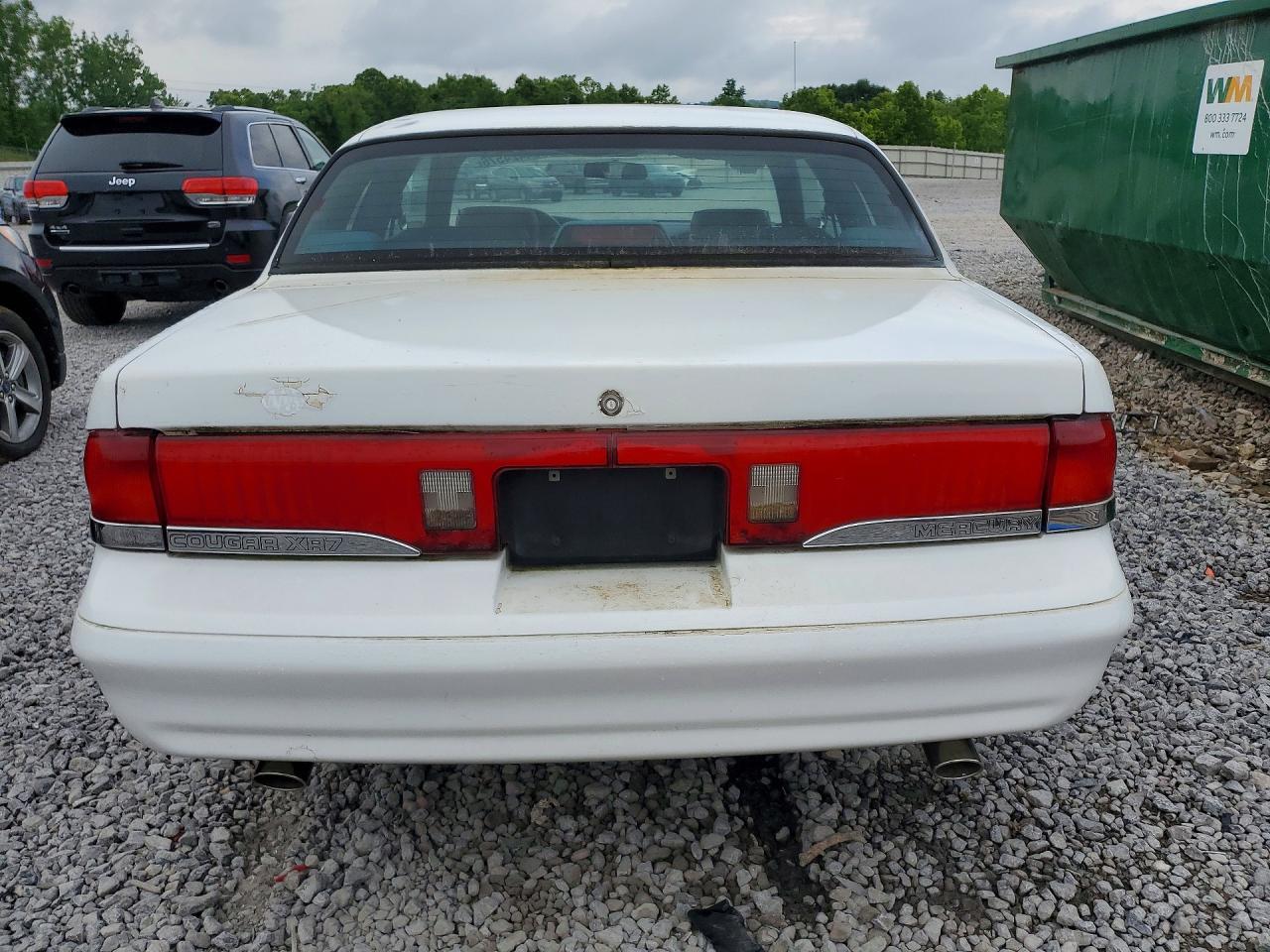 1995 Mercury Cougar Xr7 White vin: 1MELM62WXSH624039