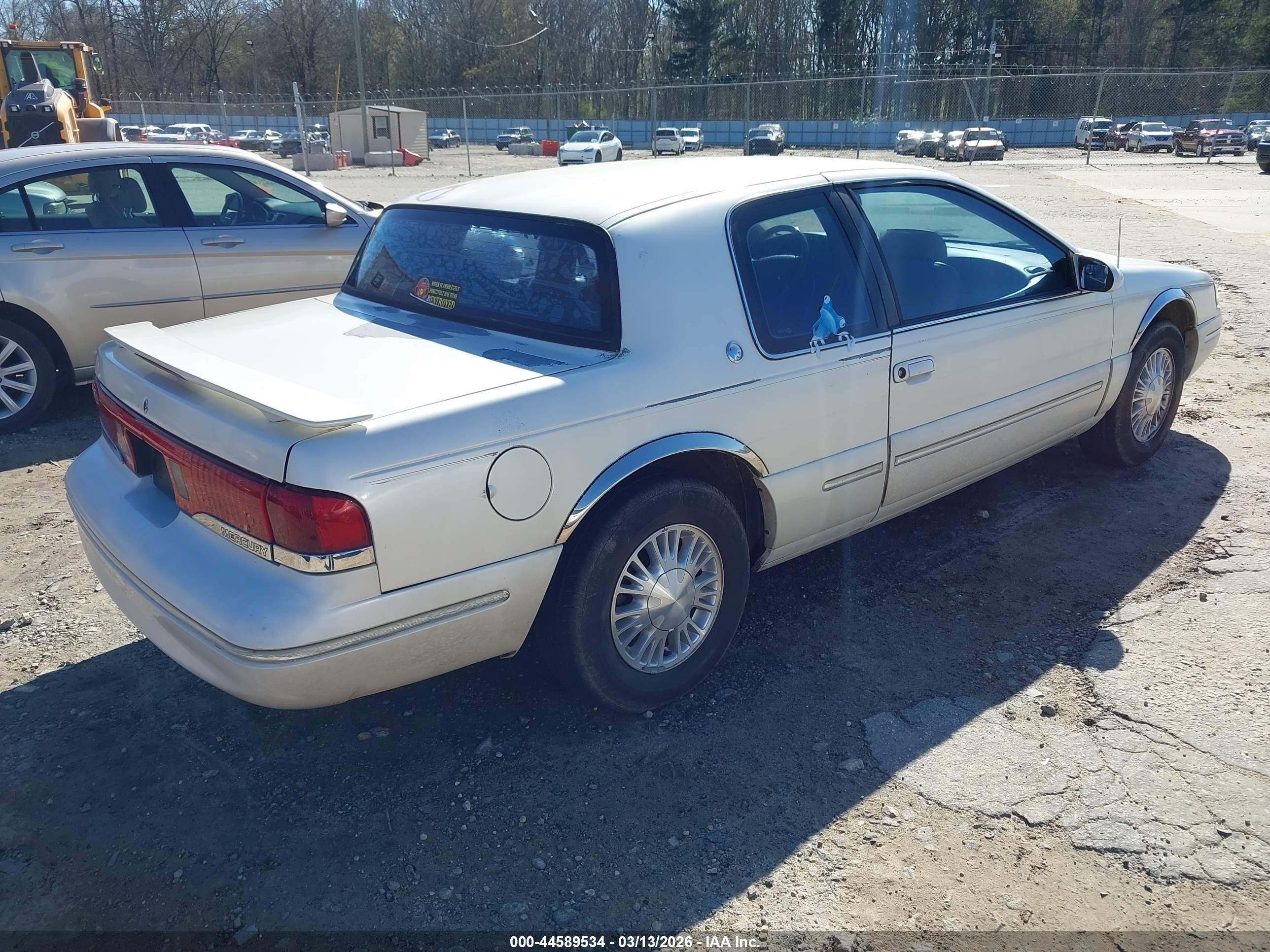 1997 Mercury Cougar Xr7 White vin: 1MELM62WXVH600084