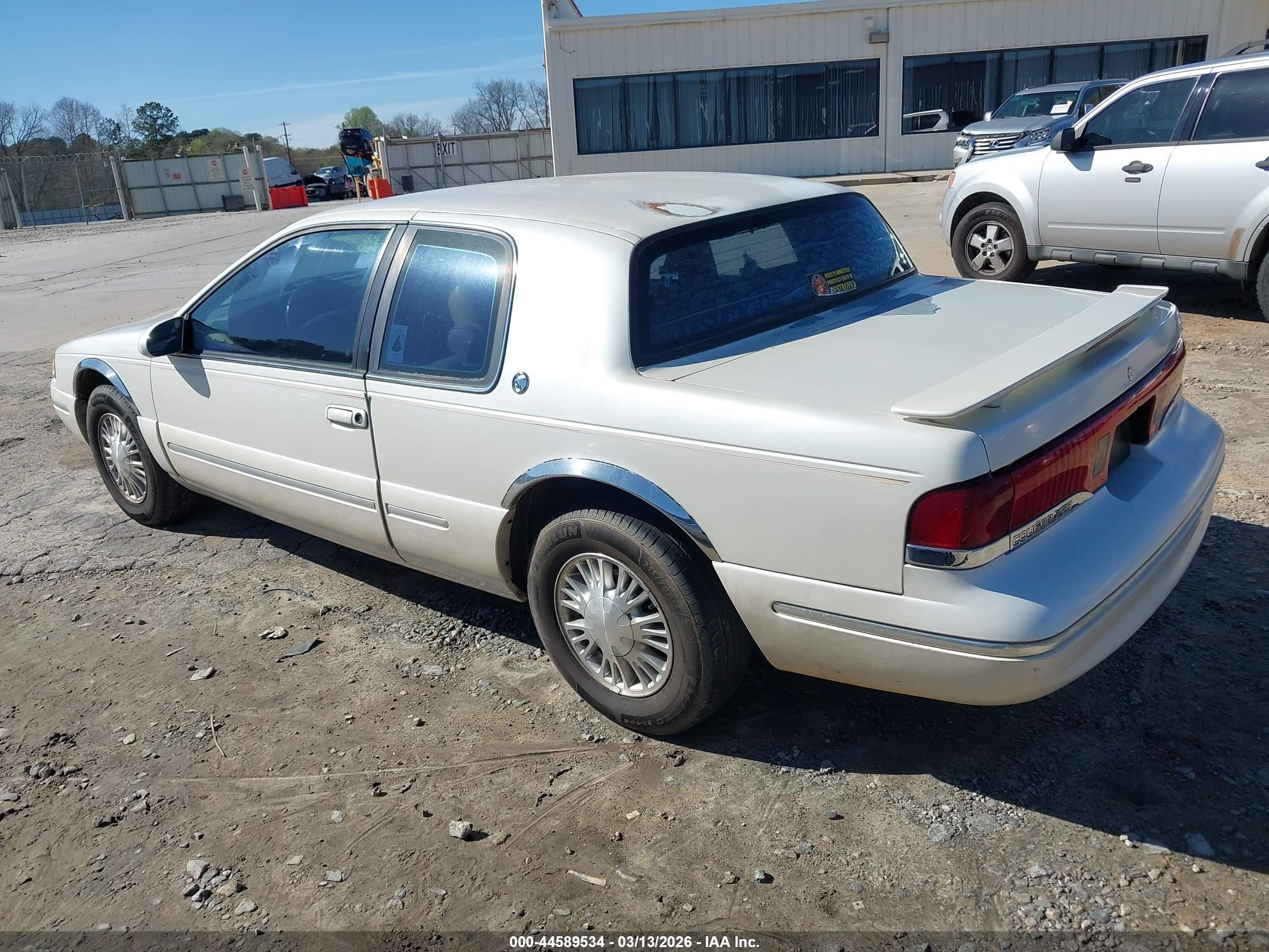 1997 Mercury Cougar Xr7 White vin: 1MELM62WXVH600084
