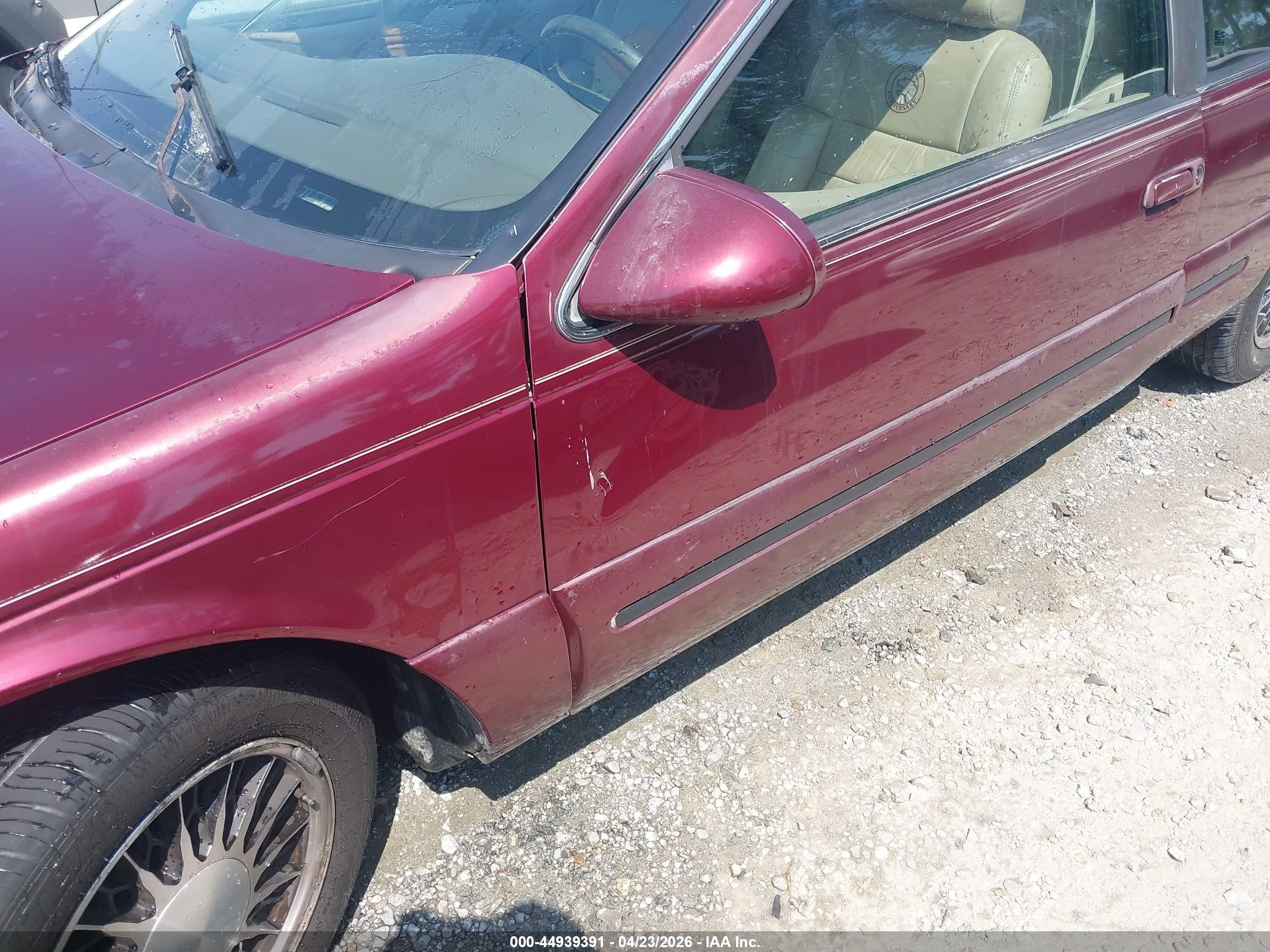 1997 Mercury Cougar Xr7 Maroon vin: 1MELM62WXVH603602