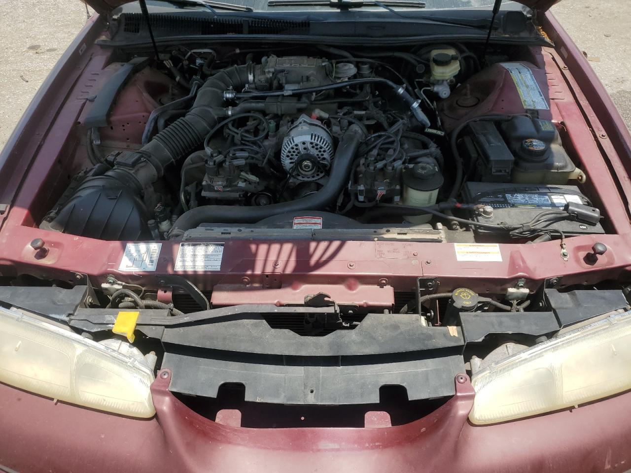 1997 Mercury Cougar Xr7 Burgundy vin: 1MELM62WXVH635319