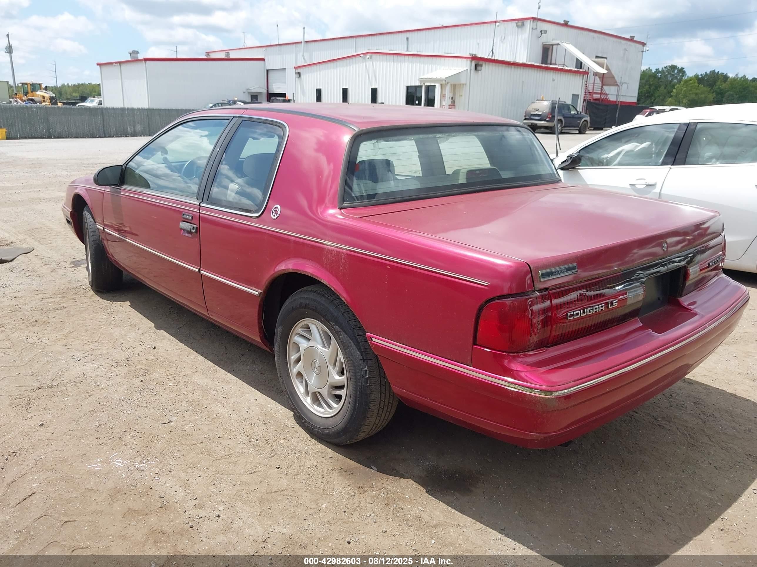 1992 Mercury Cougar Ls Burgundy vin: 1MEPM6042NH635396