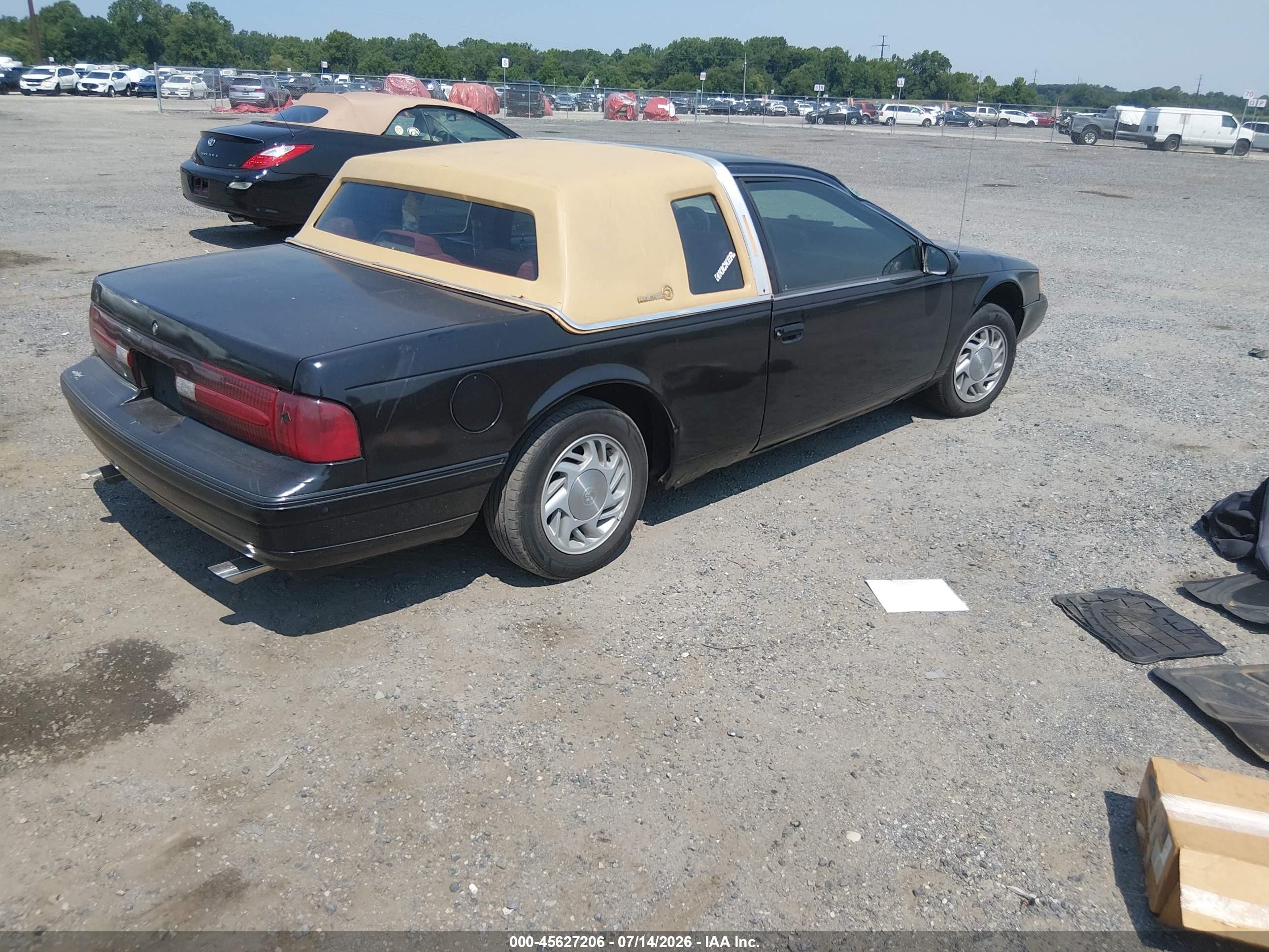 1992 Mercury Cougar Ls Black vin: 1MEPM6045NH611349